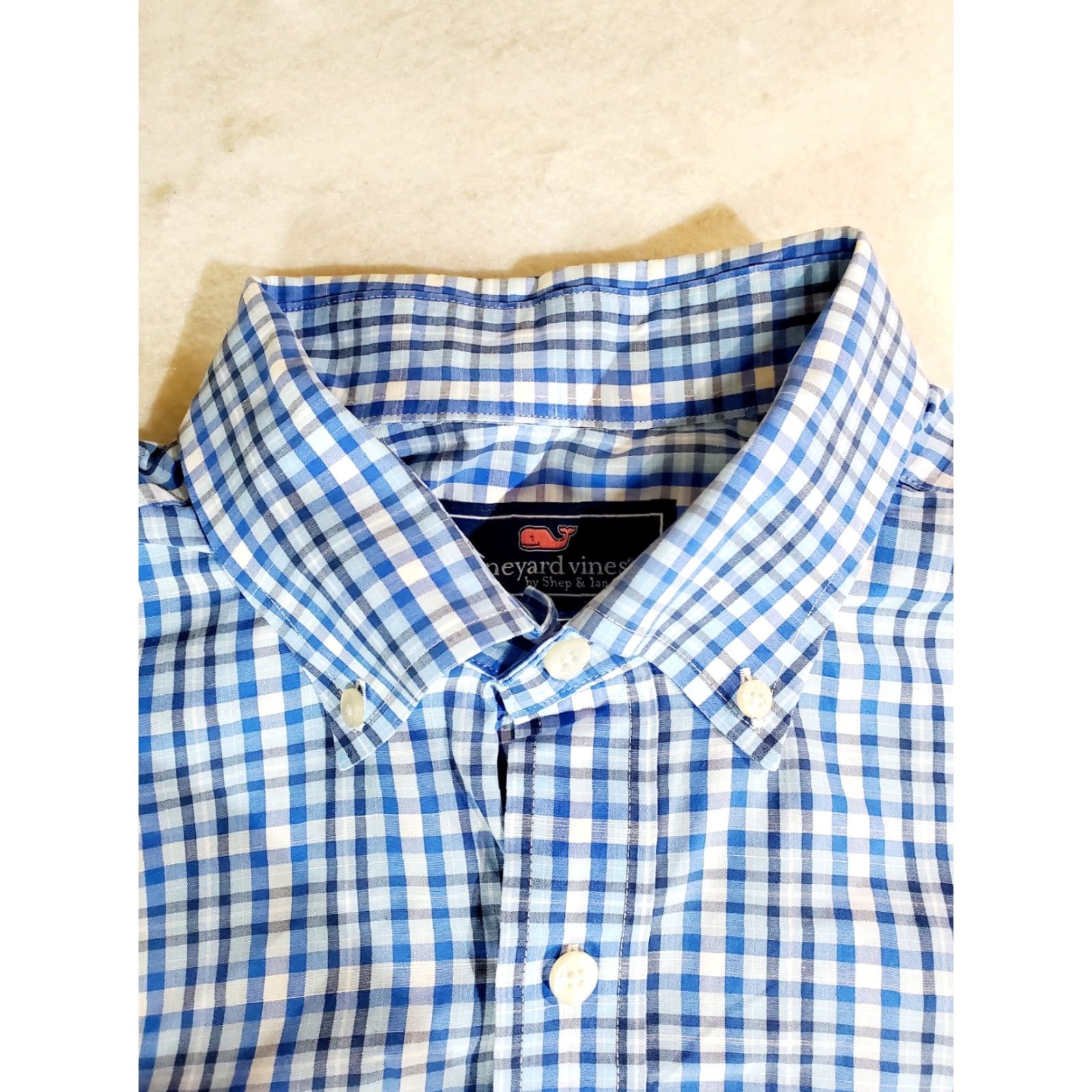 Vineyard Vines Vineyard Vines Signature Mens Light Blue Button Up Whale Shirt XL Size US XL / EU 56 / 4 - 4 Thumbnail