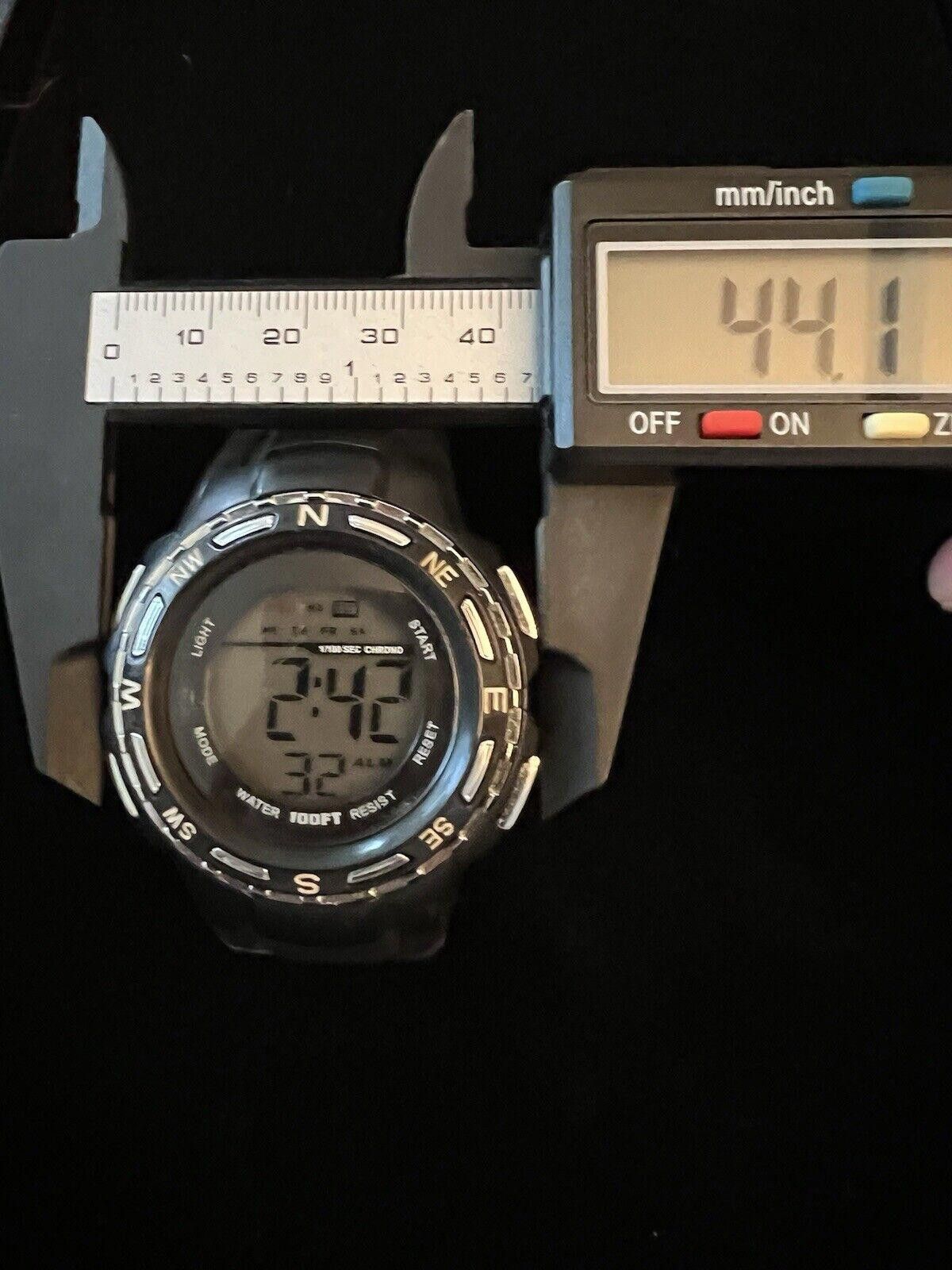 Designer Digital Watch Light, Alarm, Stopwatch, New Battery Size ONE SIZE - 2 Thumbnail
