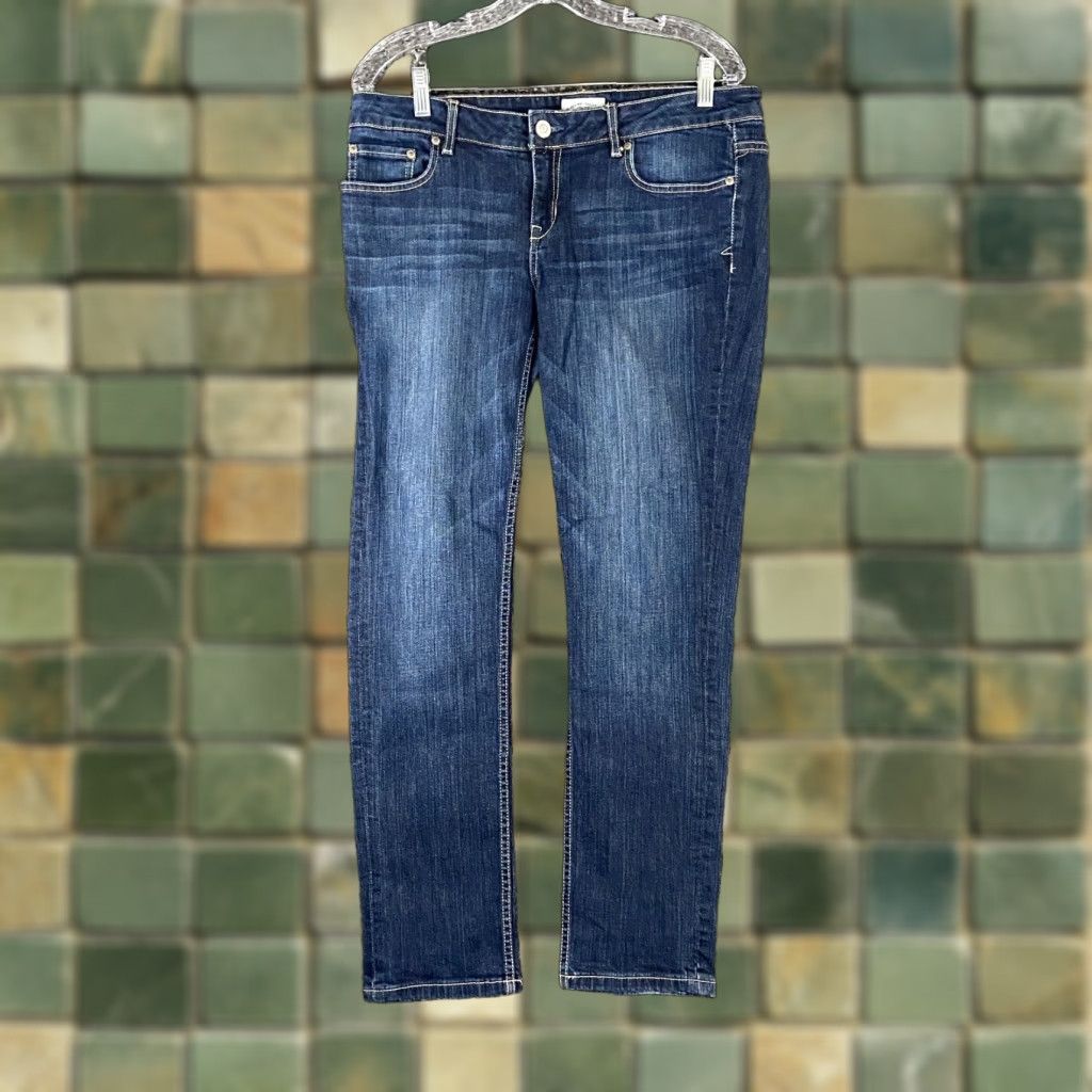 Vintage Aéropostale Skinny Jeans Women’s 11/12 Blue Regular Size 32" / US 10 / IT 46 - 1 Thumbnail