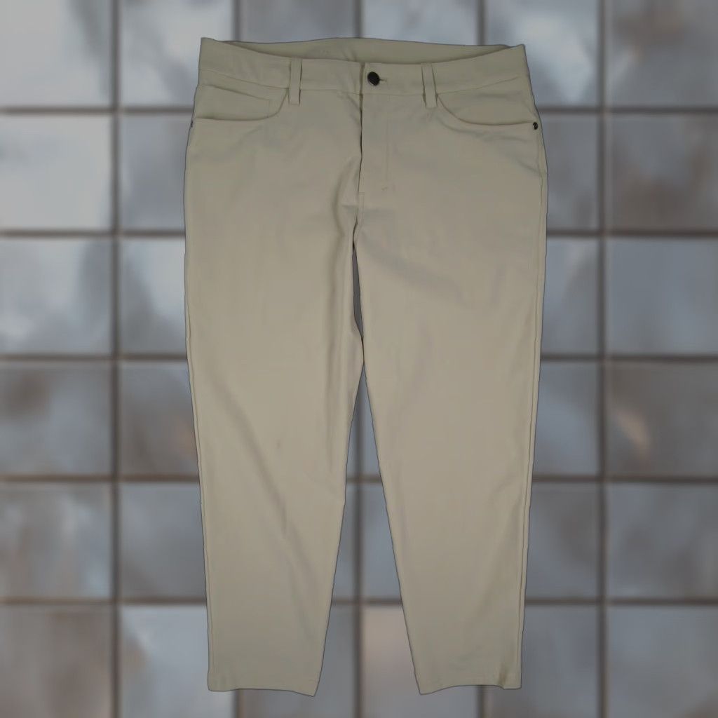 Lululemon Lululemon Pants Mens 32 Beige Slim Stretch 5-Pocket Casual LM5AQRS Size US 32 / EU 48 - 1 Thumbnail