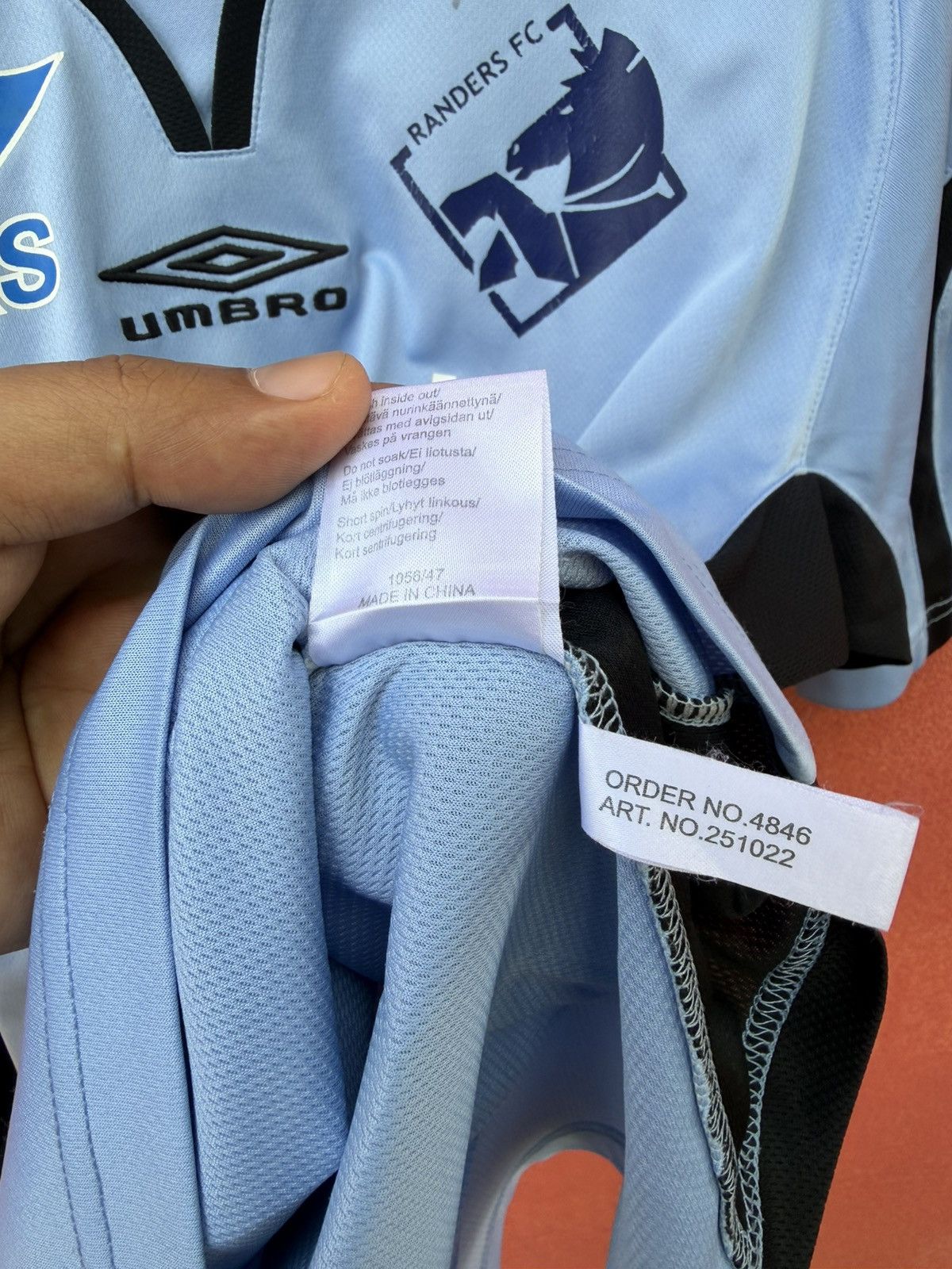 Umbro Matchworn Randers FC x L.Larsen 23 Size US M / EU 48-50 / 2 - 7 Thumbnail