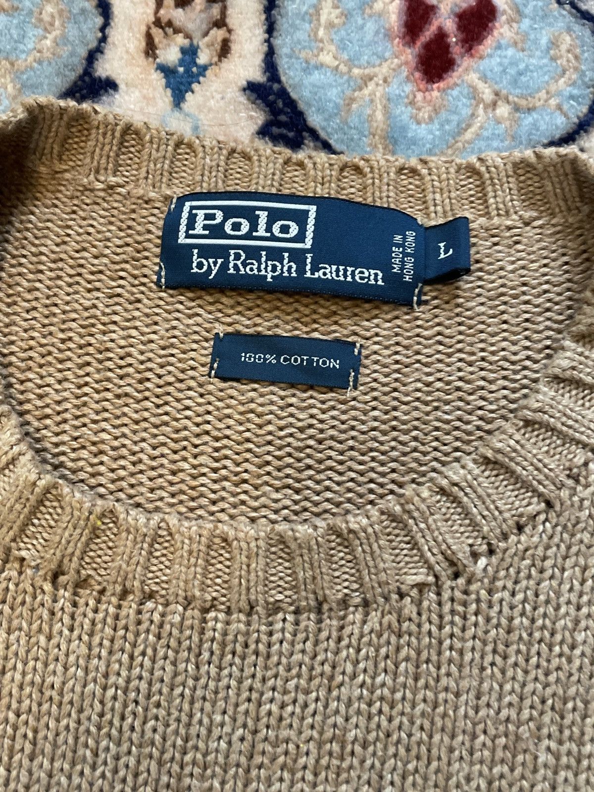 Polo Ralph Lauren × Vintage POLO KNIT SWEATER Size US L / EU 52-54 / 3 - 3 Thumbnail
