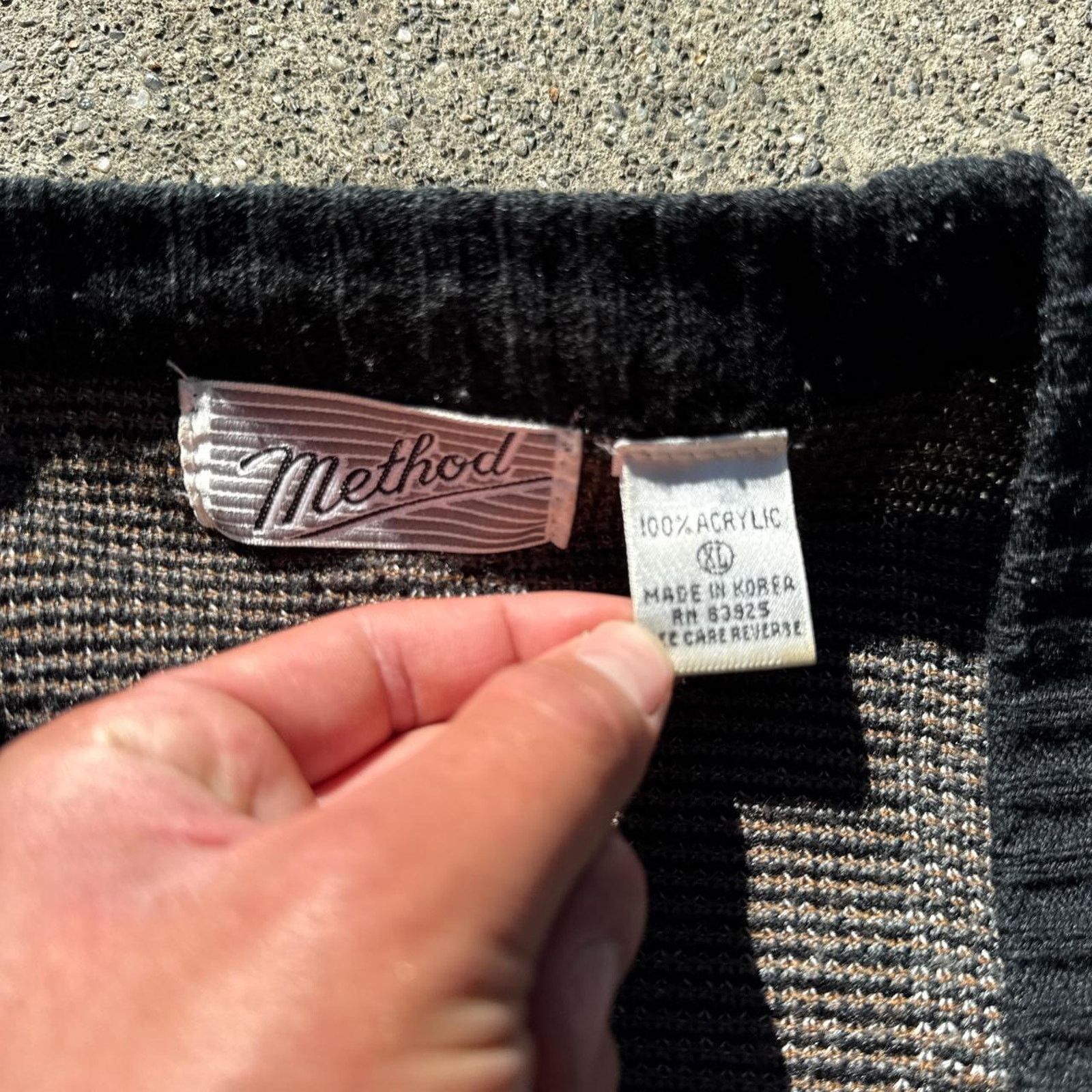 Method Vintage Method Knit Cardigan Abstract Design – Size XL Size XL / US 12-14 / IT 48-50 - 4 Thumbnail
