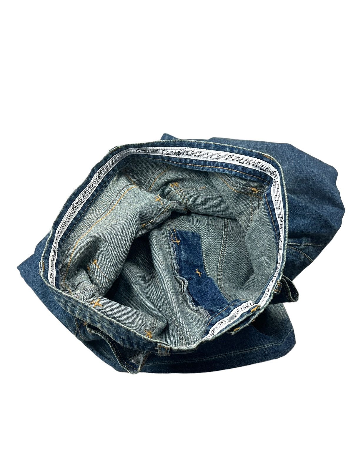 Number (N)ine Number (N)ine Leg Zipper Distressed Denim Size US 33 - 9 Thumbnail