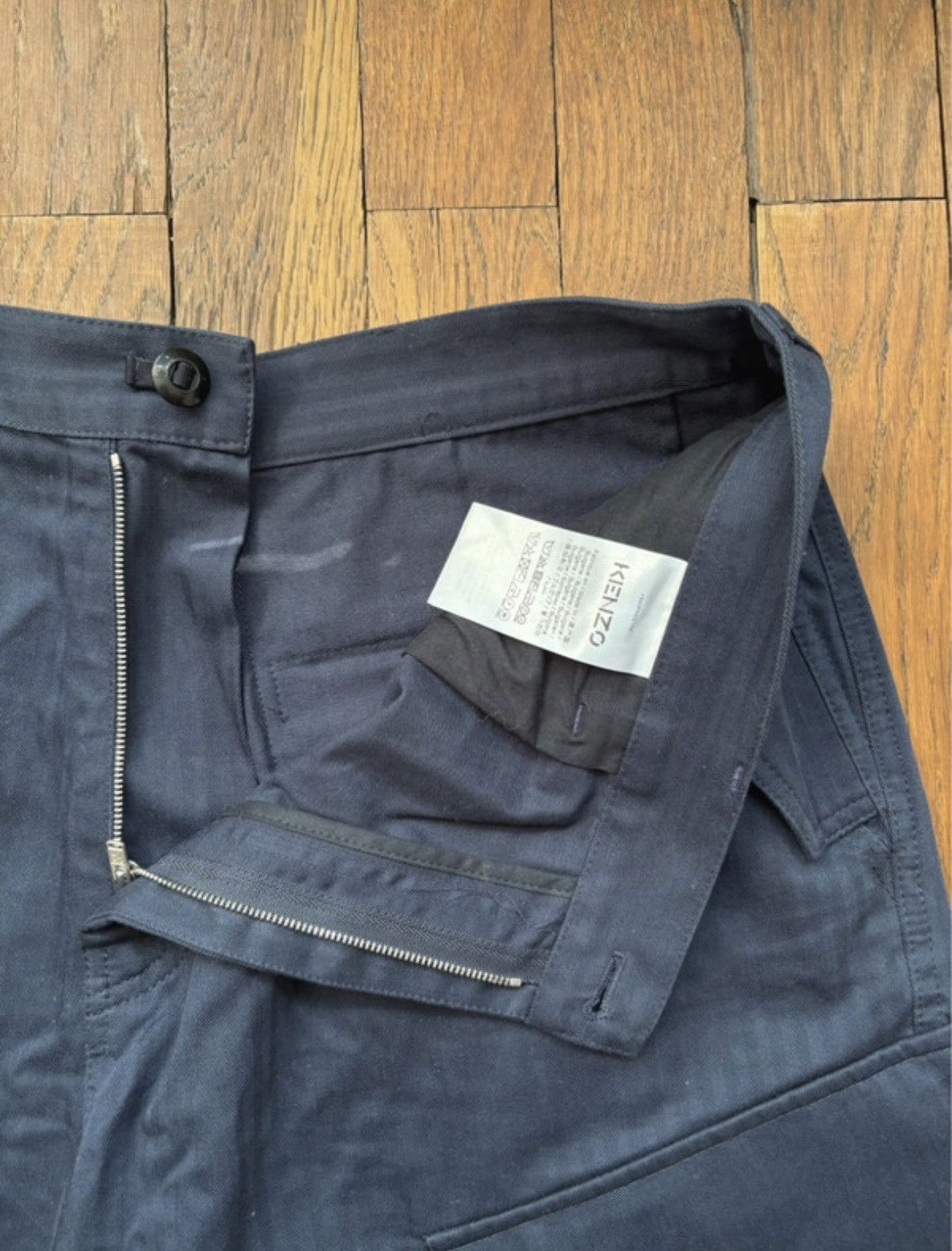 Kenzo Kenzo Navy Twill Cargo 36W 32L Size US 36 / EU 52 - 4 Thumbnail