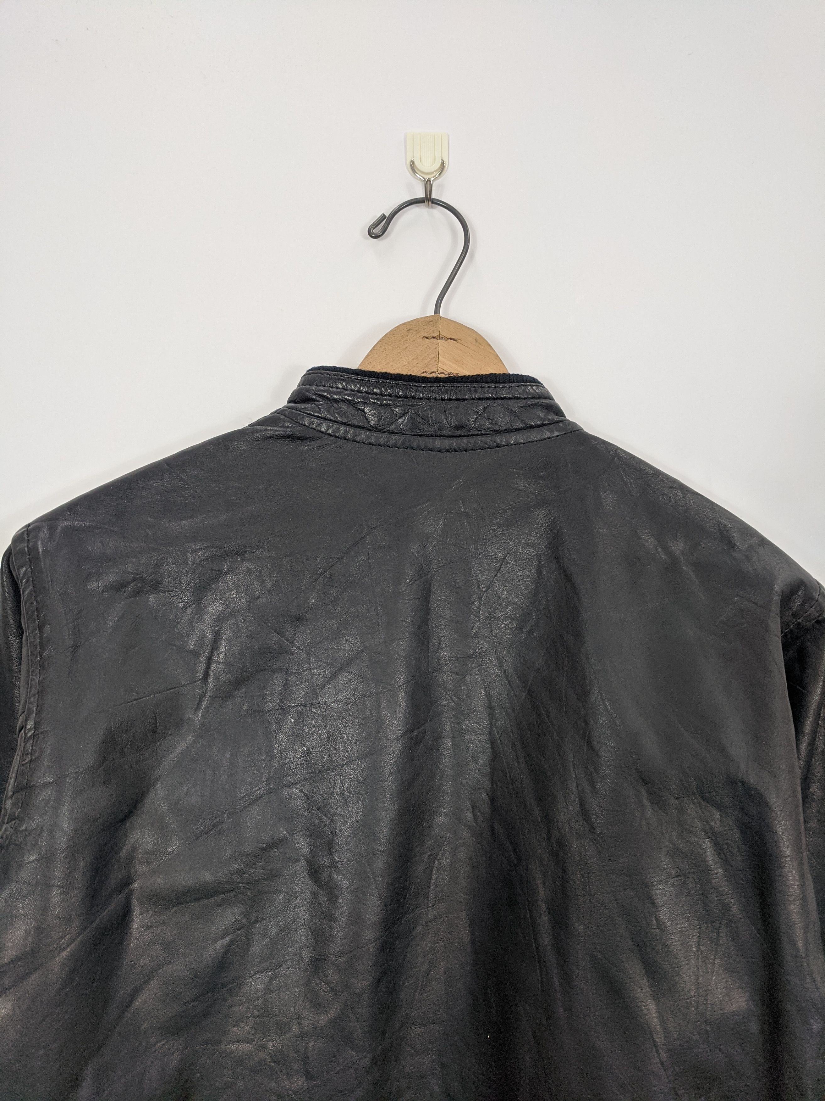Vintage Vintage Leather Zipper Men Jacket J0346 Size US M / EU 48-50 / 2 - 4 Thumbnail