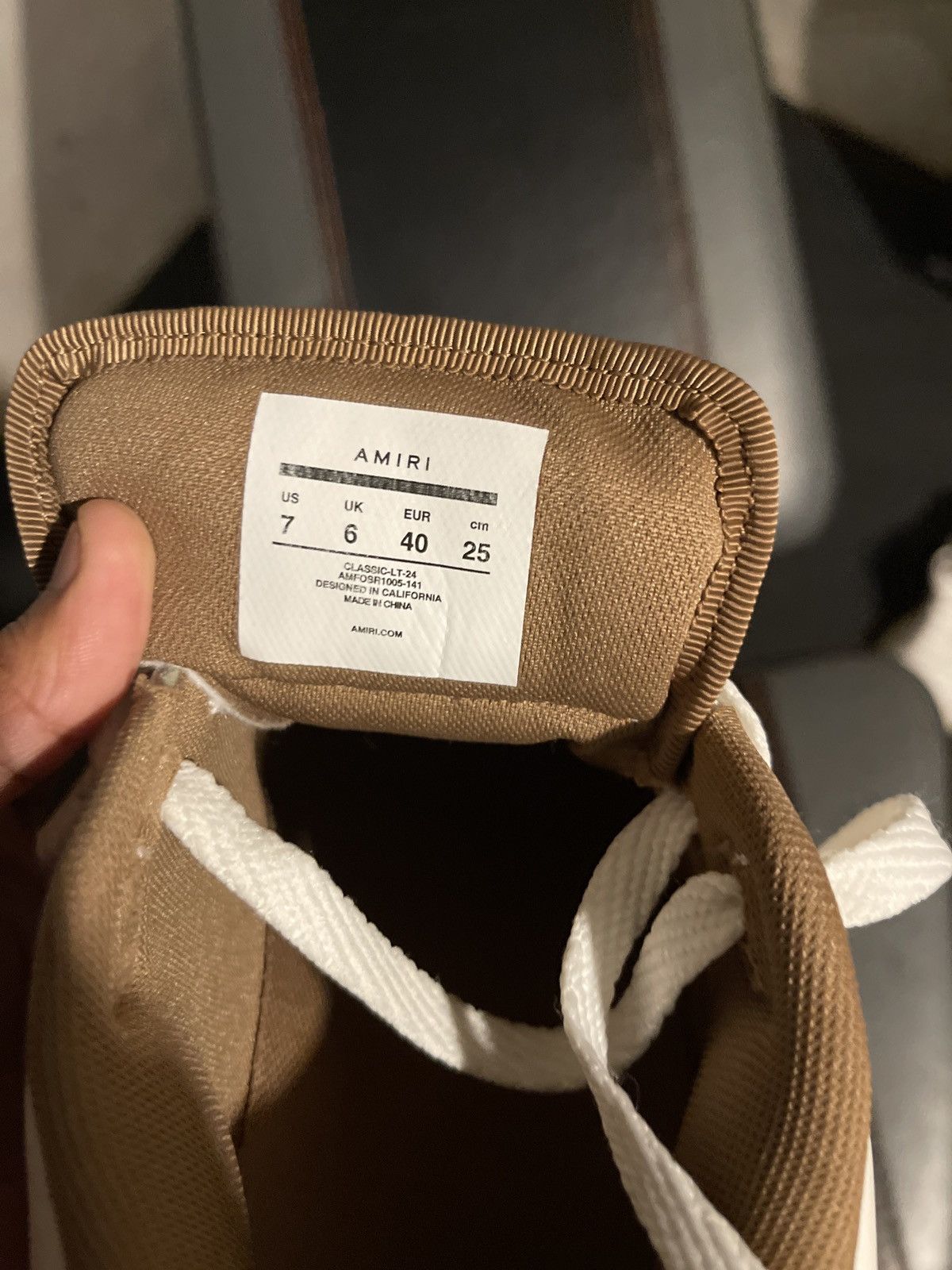 Amiri Amiri white & brown classical low sneakers Size US 7 / EU 40 - 6 Thumbnail