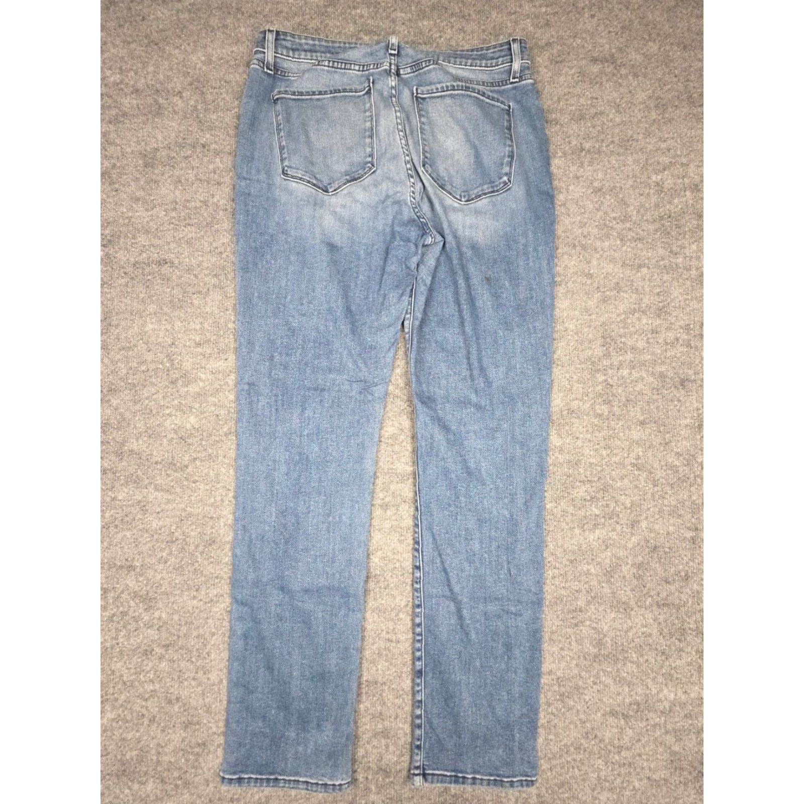 MONFRERE Monfrere Jeans Men 34 Sl im 32 x 30 Blue Florence Wash 1017 Deniro Stretch Jeans Mens Slim Mid 30 Inseam 5-Pocket Denim Zip Button Logo Shirt Size US 32 / EU 48 - 2 Thumbnail