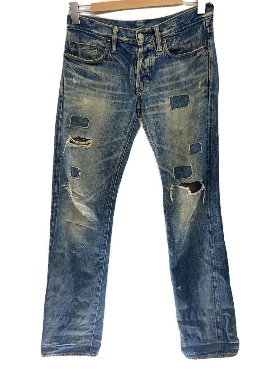 image of Hysteric Glamour Distressed Denim in Blue, Men's (Size 30)