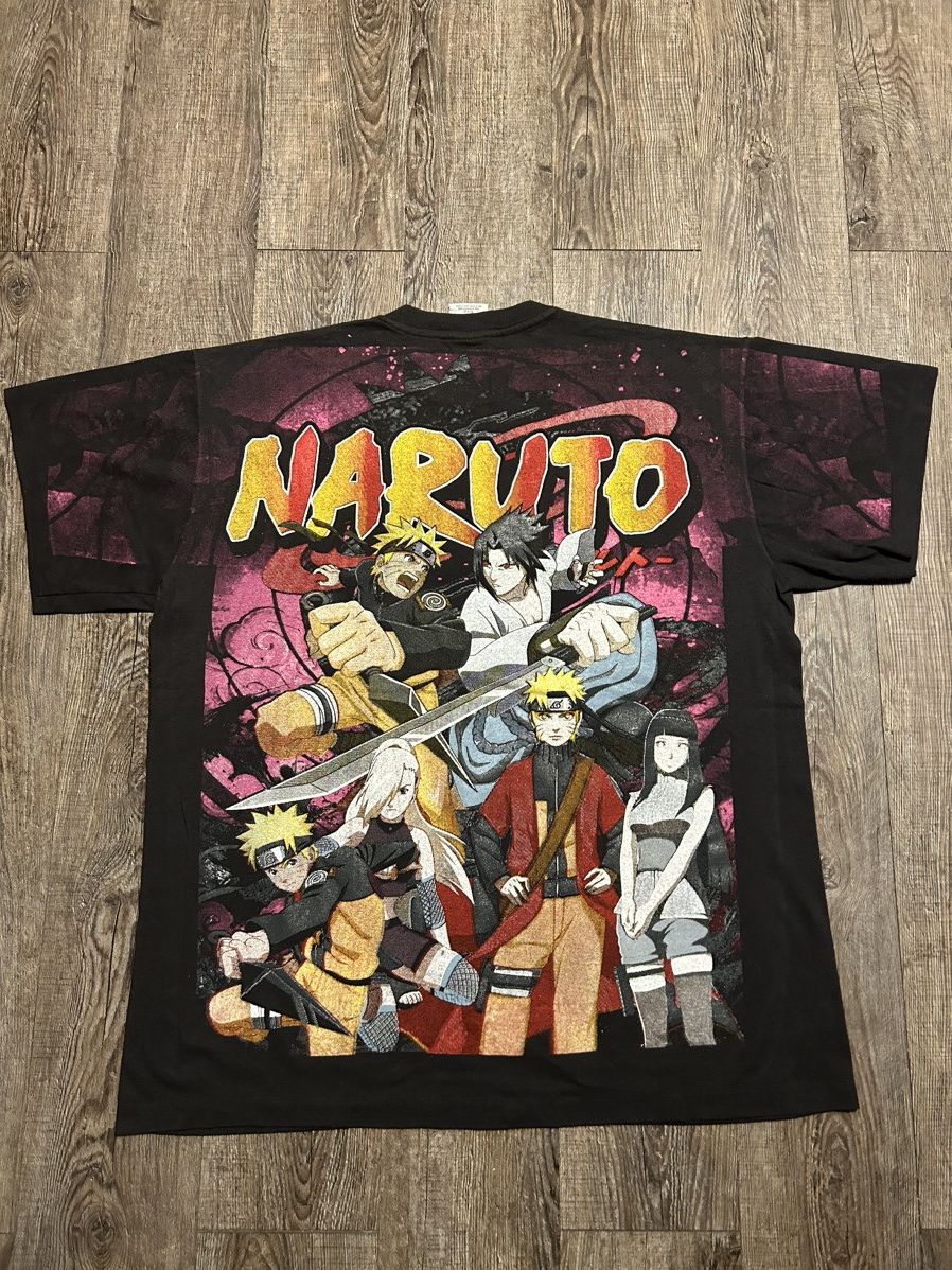Cartoon Network Modern BootLeg Anime Naruto Shippuden all over print Shirt Size US XL / EU 56 / 4 - 4 Thumbnail