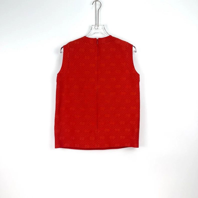 Gucci Gucci Red full logo wool mulberry silk vest 2502-Nextarrow Size US XS / EU 42 / 0 - 4 Thumbnail