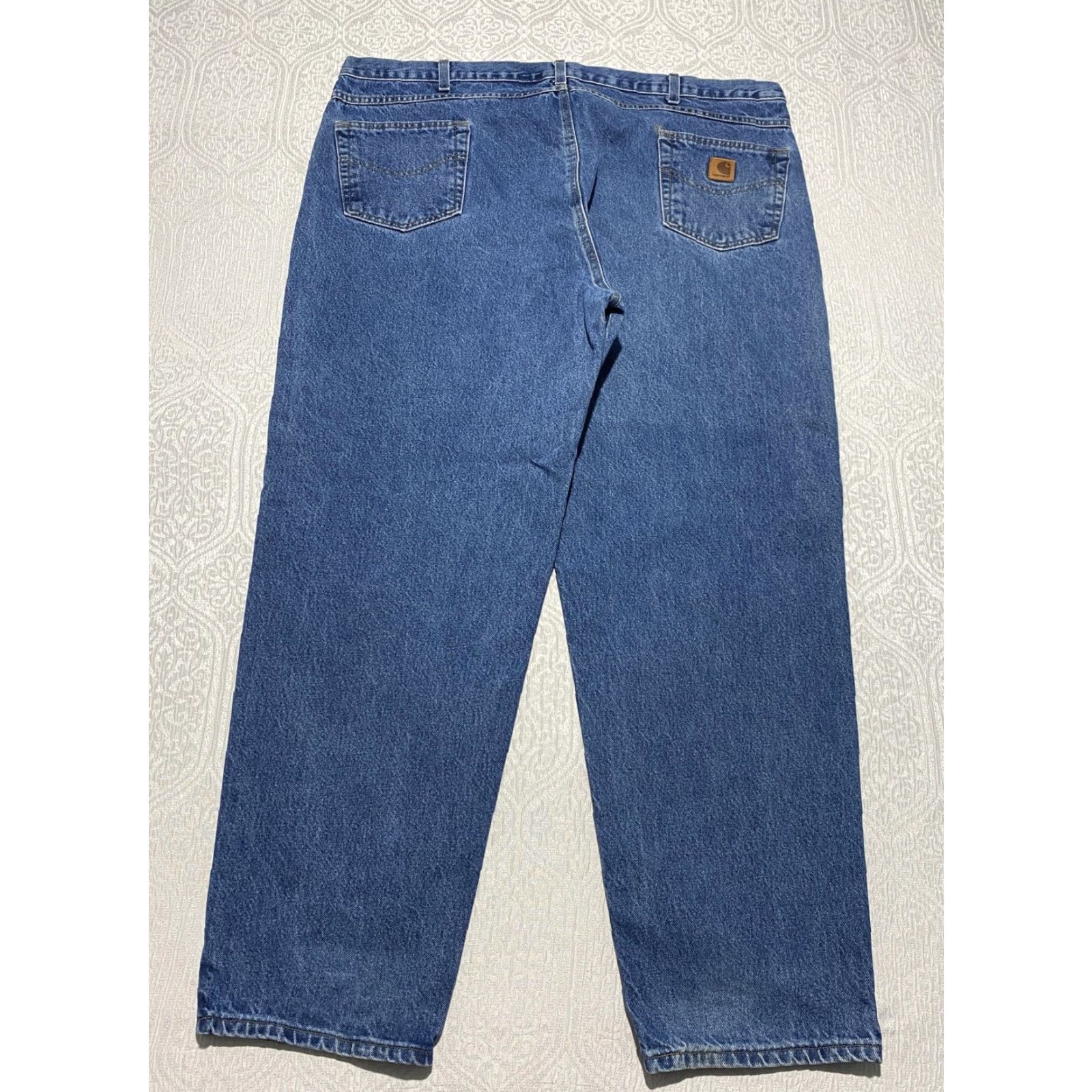 Carhartt VINTAGE Carhartt Jeans Mens 46x32 Blue Relaxed Fit Straight Leg Denim Workwear B17-DST Size US 30 / EU 46 - 5 Thumbnail