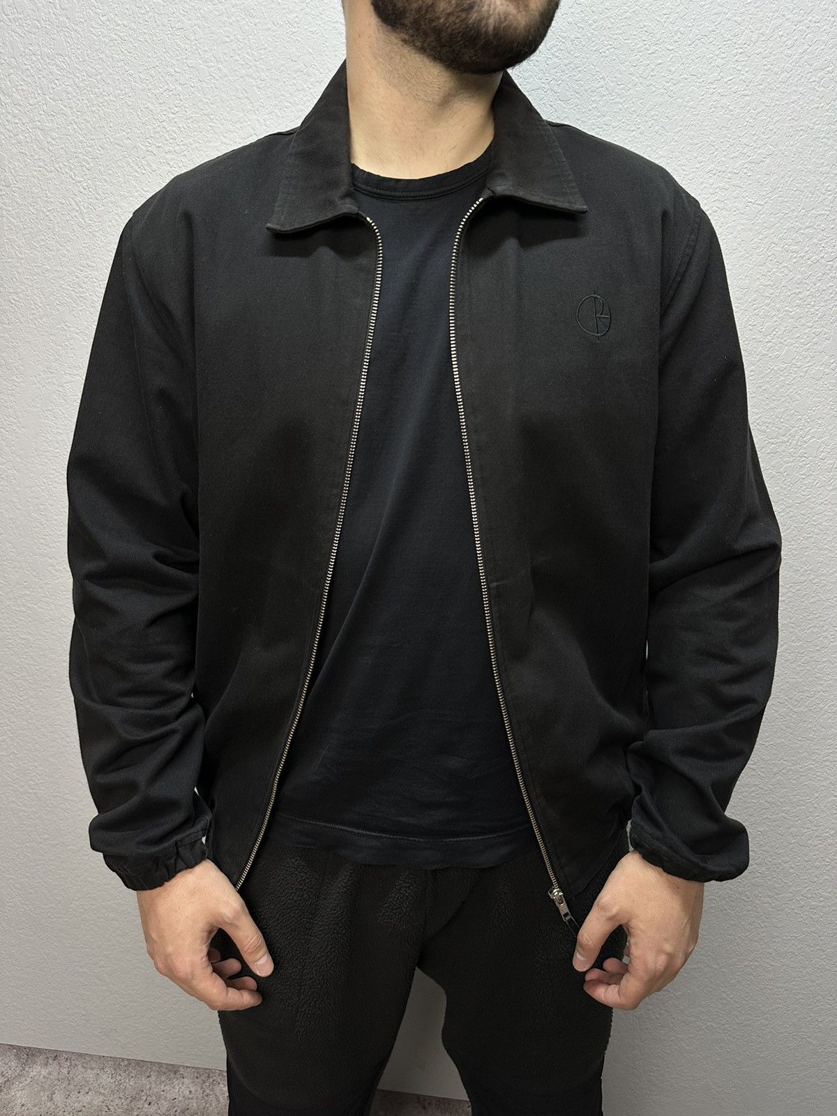 Polar Skate Co. × Vintage Vintage Polar Skate Bomber Jacket Cotton Black Y2K Archival Size US M / EU 48-50 / 2 - 3 Thumbnail