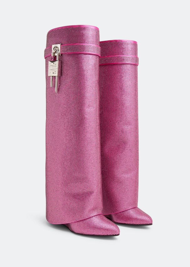 Givenchy o1srvl11e0325 Shark Lock Pant Boots in Pink Size US 9.5 / IT 39.5 - 4 Thumbnail