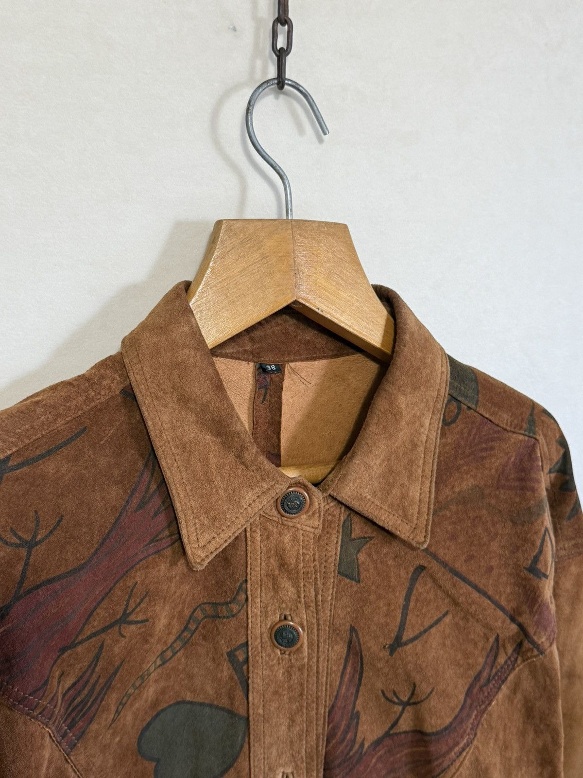 Vintage VINTAGE SUEDE JACKET BROWN Size US M / EU 48-50 / 2 - 3 Thumbnail