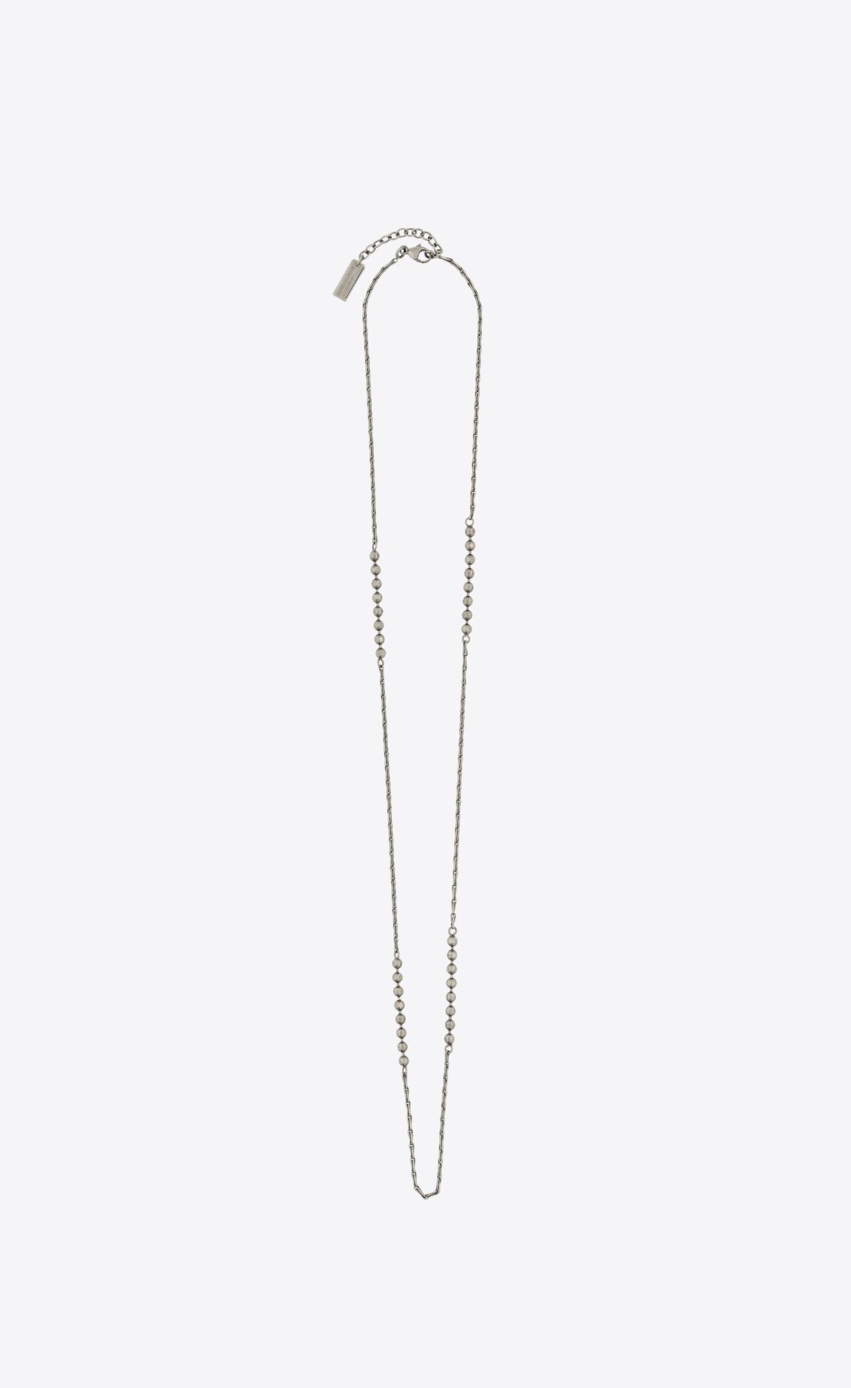 Saint Laurent Paris o1smrcs1224 Size: OS / Ball Wheat Chain Necklace Metal Size ONE SIZE - 1 Thumbnail