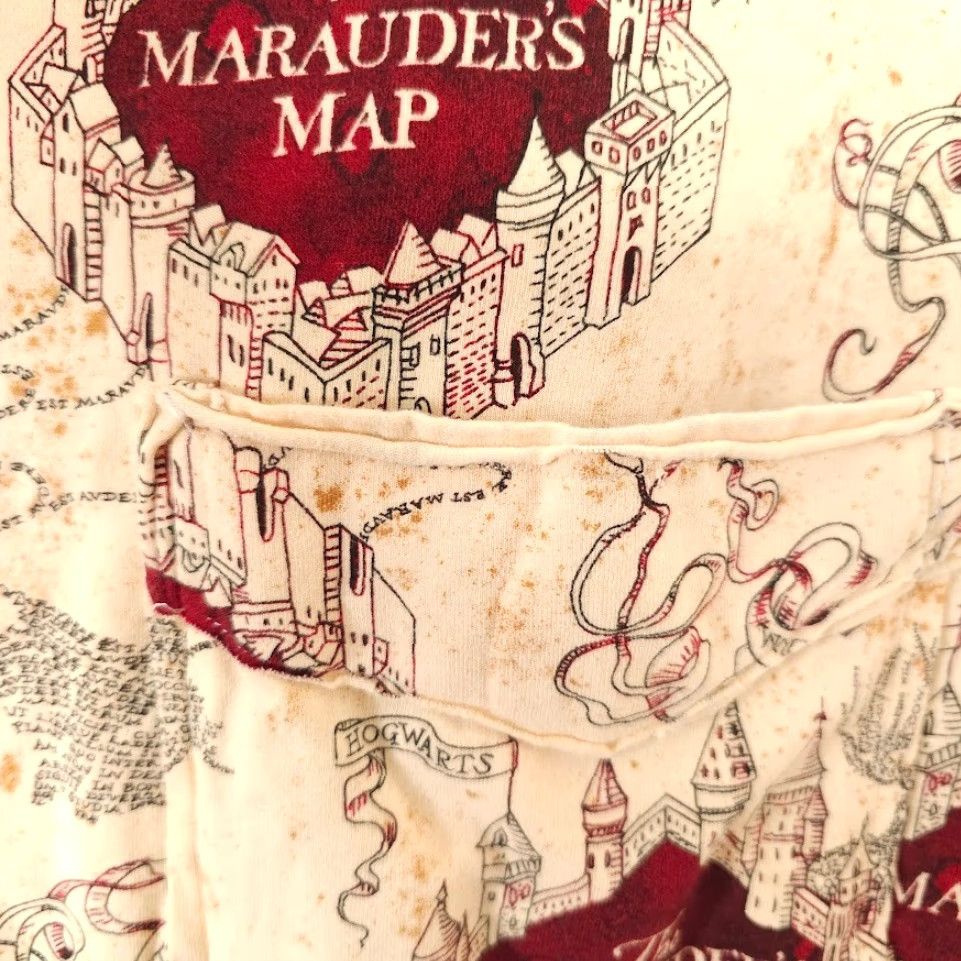 Vintage Harry Potter Camp Shirt Mens Size 2XL Marauders Map All Over Print HANDMADE Size US XXL / EU 58 / 5 - 3 Thumbnail