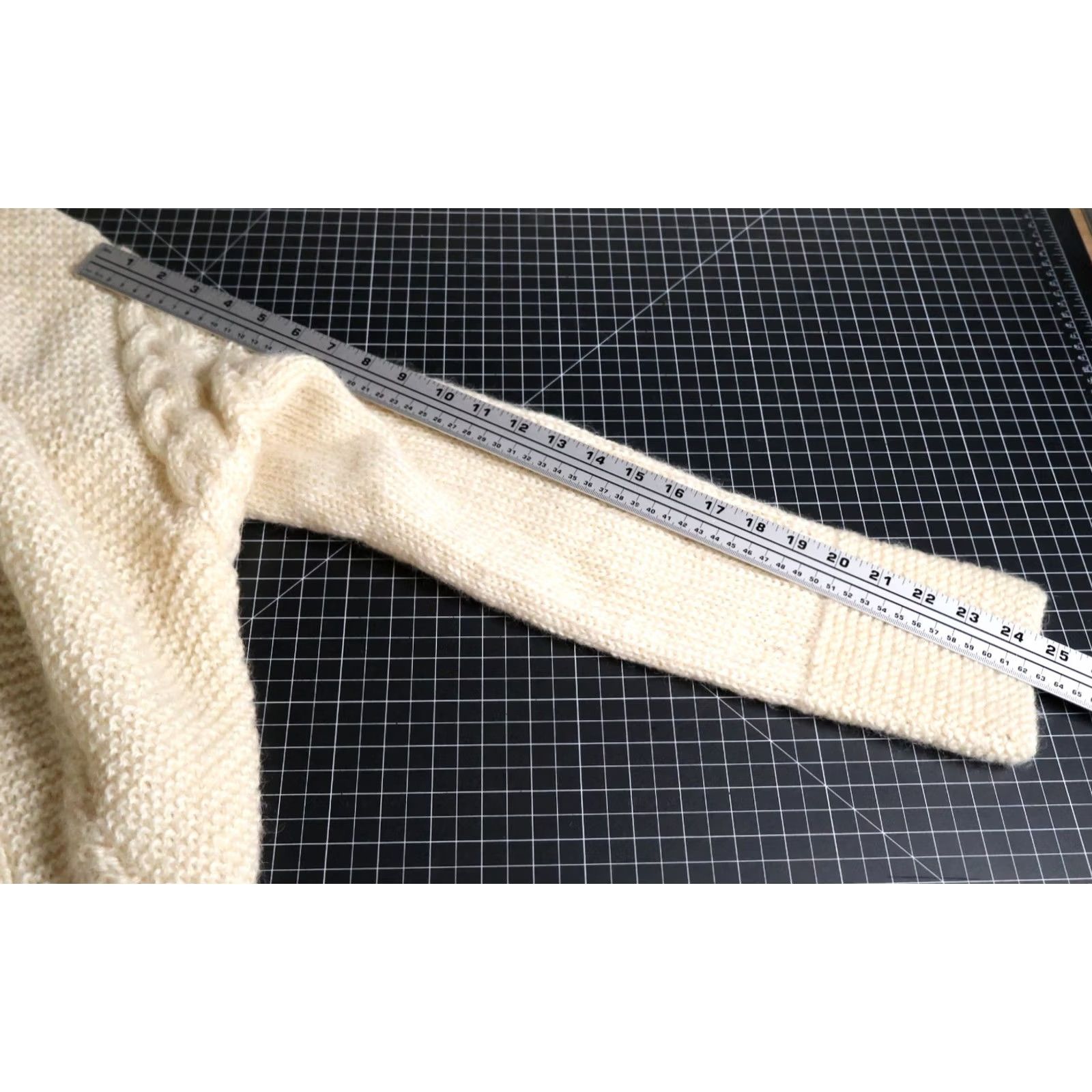 Vintage VINTAGE Wool Mohair Cardigan Sweater Women's Large Ivory Shawl Collar Knit Open Chunky-Knit Size L / US 10 / IT 46 - 7 Thumbnail
