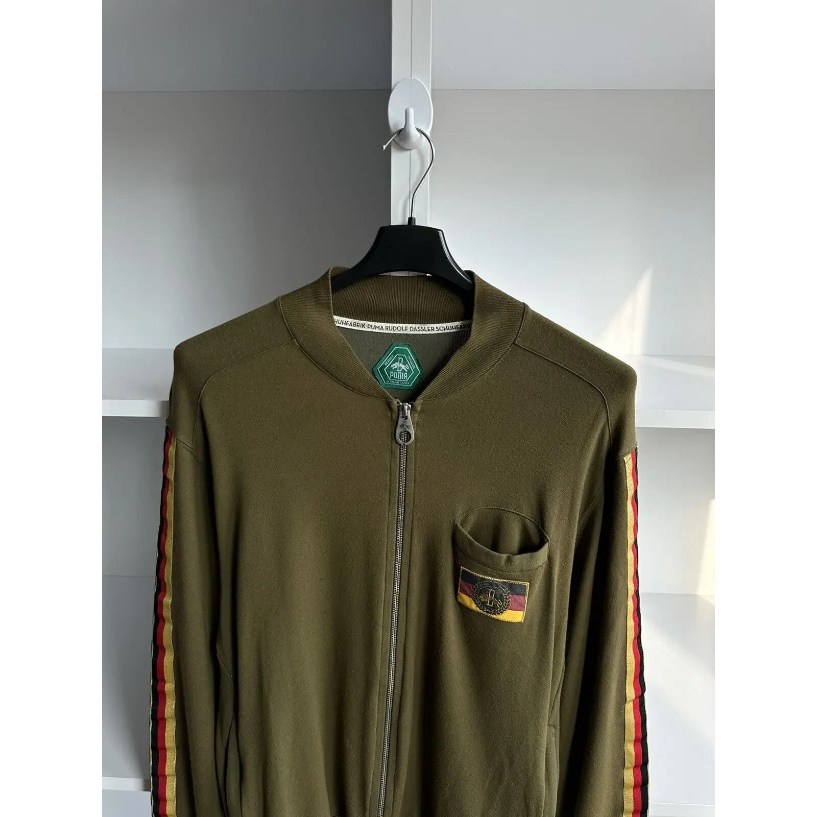 Puma VTG Puma Rudolf Dassler Rare Zip Track Jacket Size US L / EU 52-54 / 3 - 4 Thumbnail