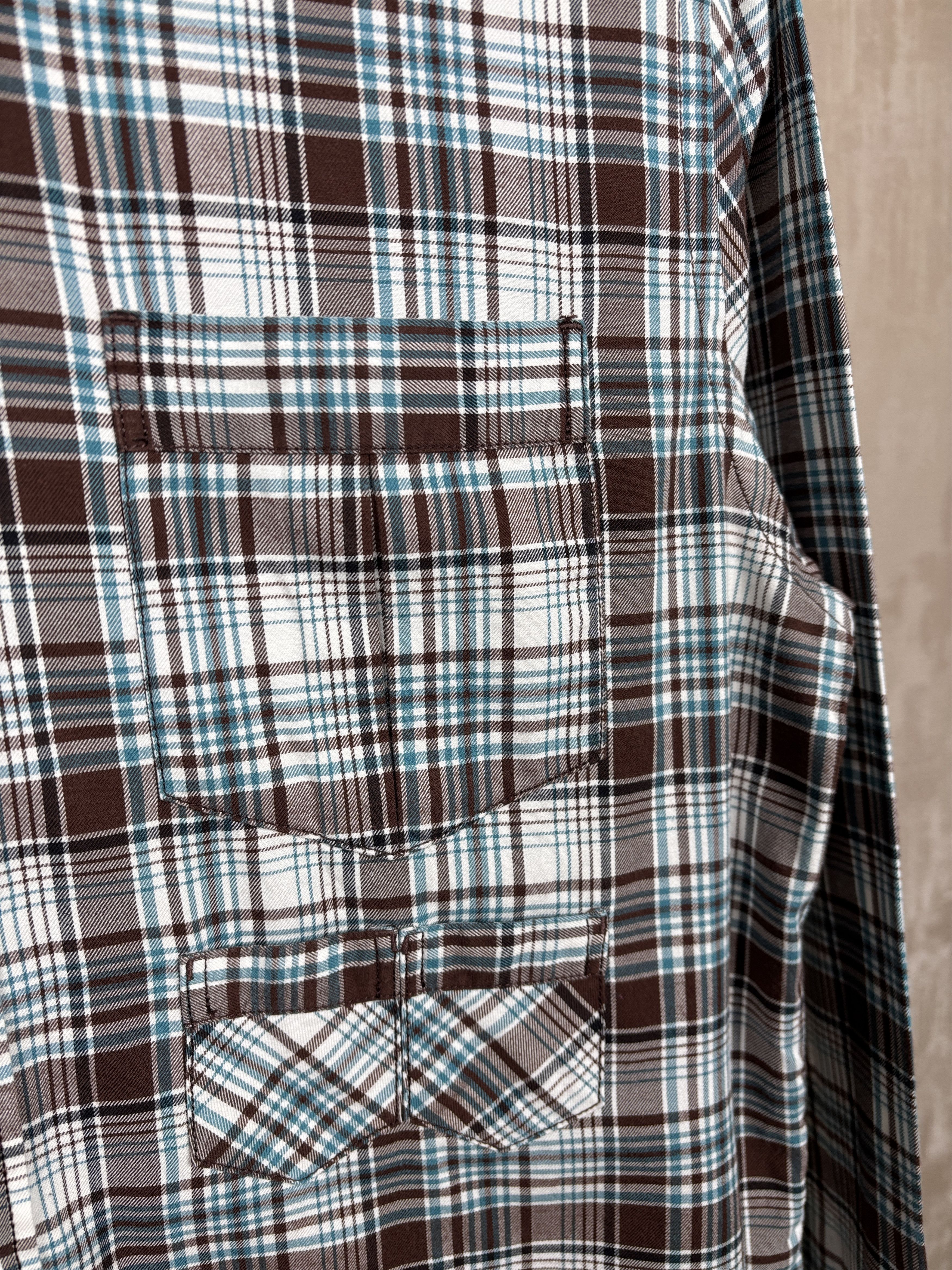 Pretty Green Pretty Green Check Long Sleeve Shirt Button Down Size US L / EU 52-54 / 3 - 7 Thumbnail