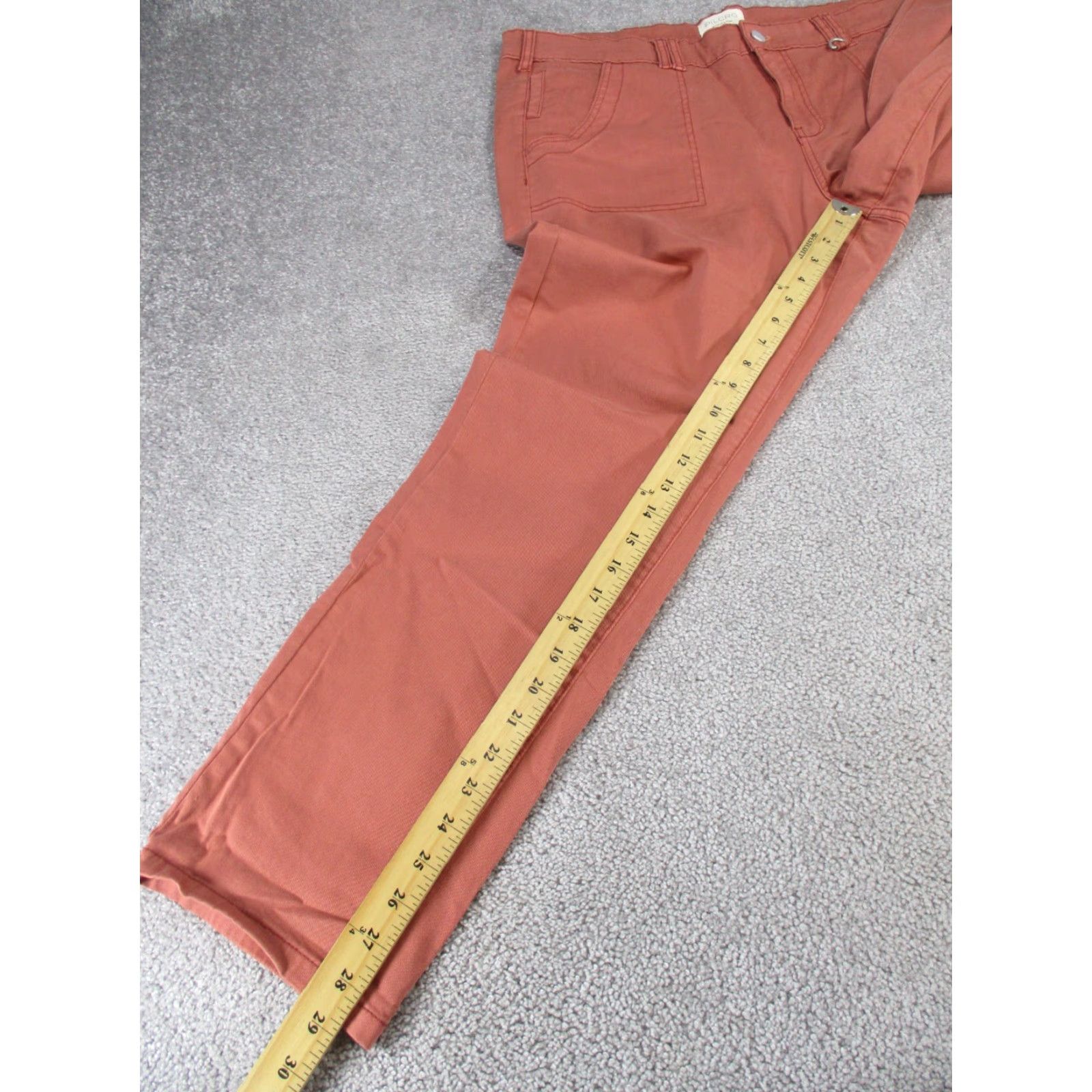 Vintage VINTAGE Pilcro Pants Womens Regular Size 33 Red Cotton Twill Slim Fit Chino Tapered Womens Size 24" / US 00 / IT 34 - 4 Thumbnail