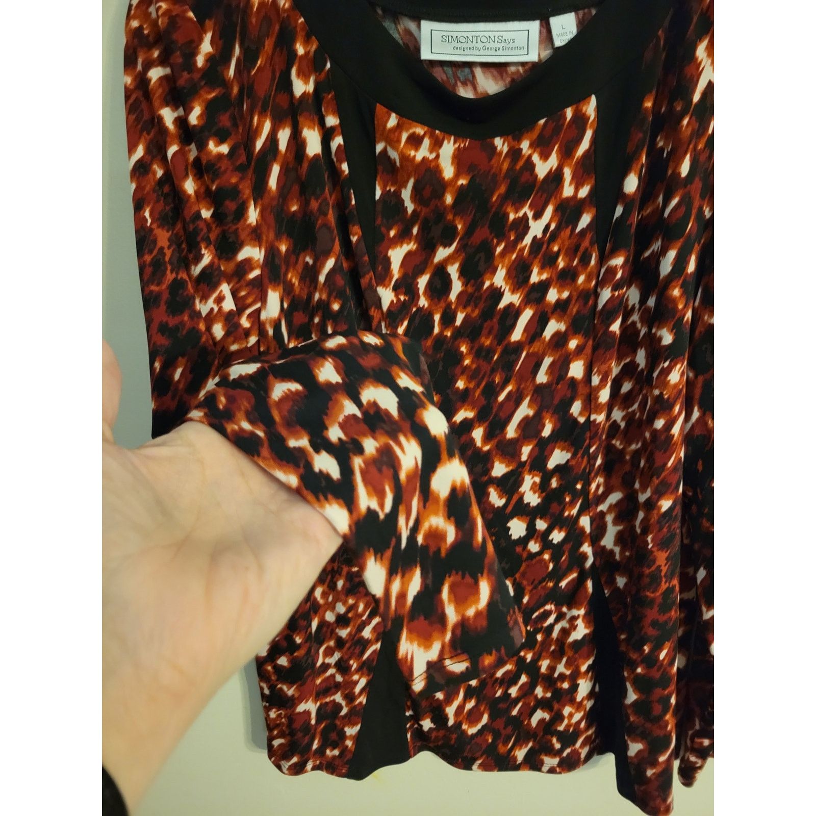 Other Simonton says Top size L Animal Print Size L / US 10 / IT 46 - 2 Thumbnail