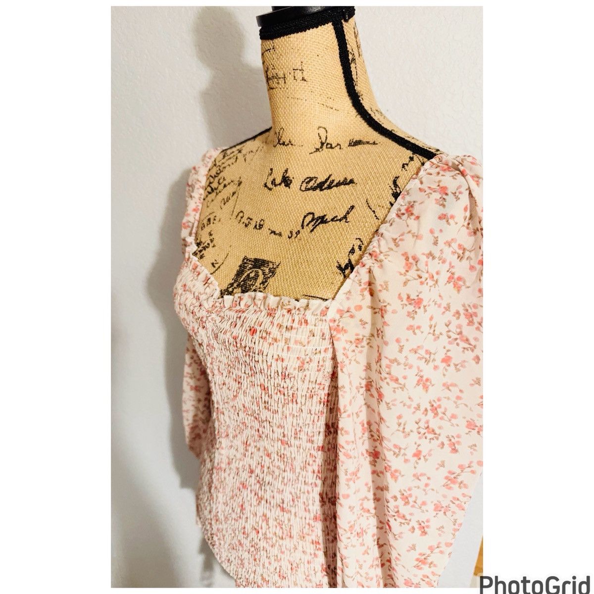 PRINCESS POLLY Princess Polly Floral Puff Sleeve Dress Size L / US 10 / IT 46 - 6 Thumbnail