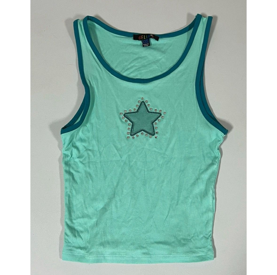 Dolls Kill Dolls Kill Delia*s Star Cut-Out Tank Top Cami Shirt XXS 💫 Size XXS / US 00 / IT 34 - 2 Thumbnail