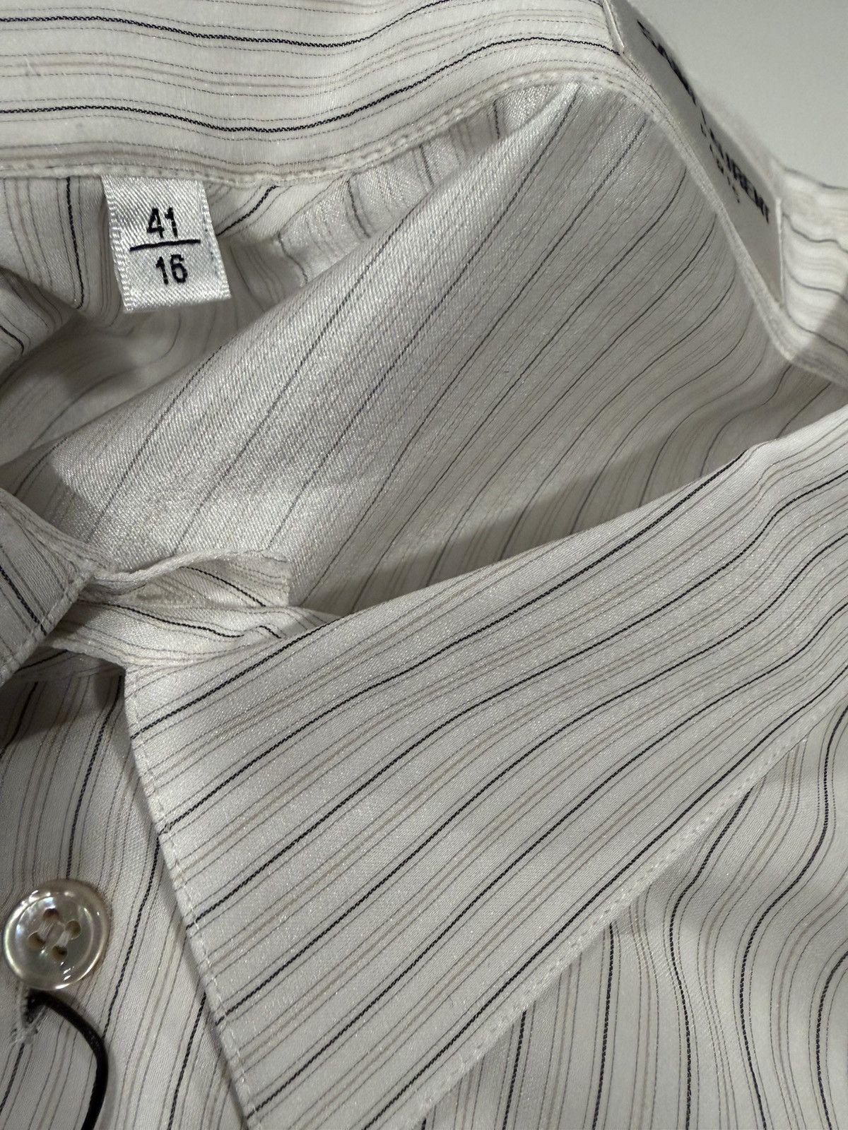 Saint Laurent Paris Saint laurent silk shirt. 41/16. $1700 Size US L / EU 52-54 / 3 - 4 Thumbnail