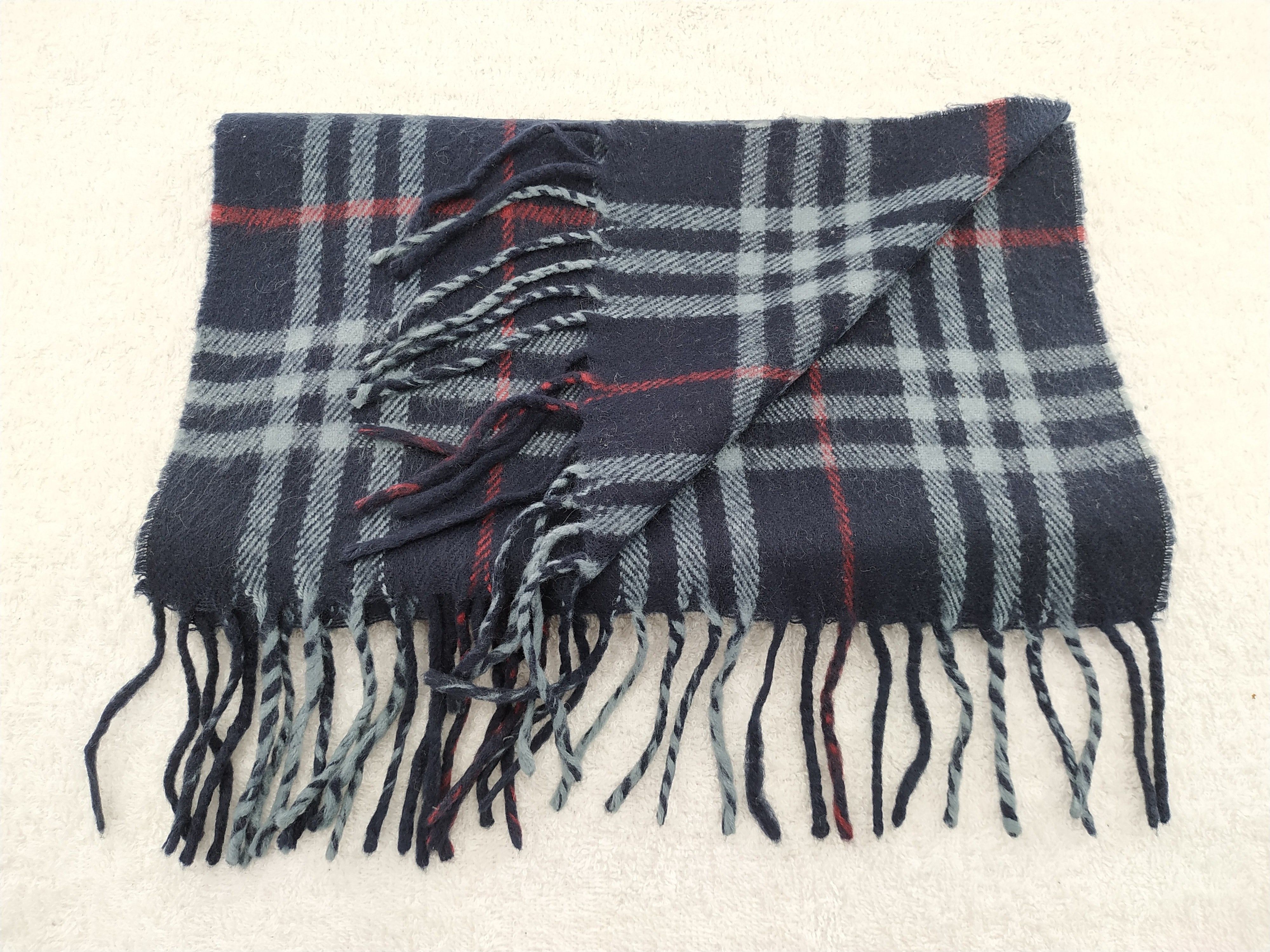 Burberry × Vintage Burberry Scarf / Muffler / Neckwear - WW219 Size ONE SIZE - 4 Thumbnail
