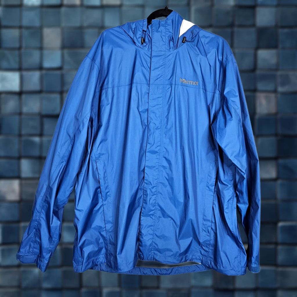 Marmot Marmot Jacket Windbreaker Men XL Blue Regular Jacket Coats Outdoor All Seasons Button Zip Nylon Polyester Lining Windbreaker Casual Size US XL / EU 56 / 4 - 1 Thumbnail