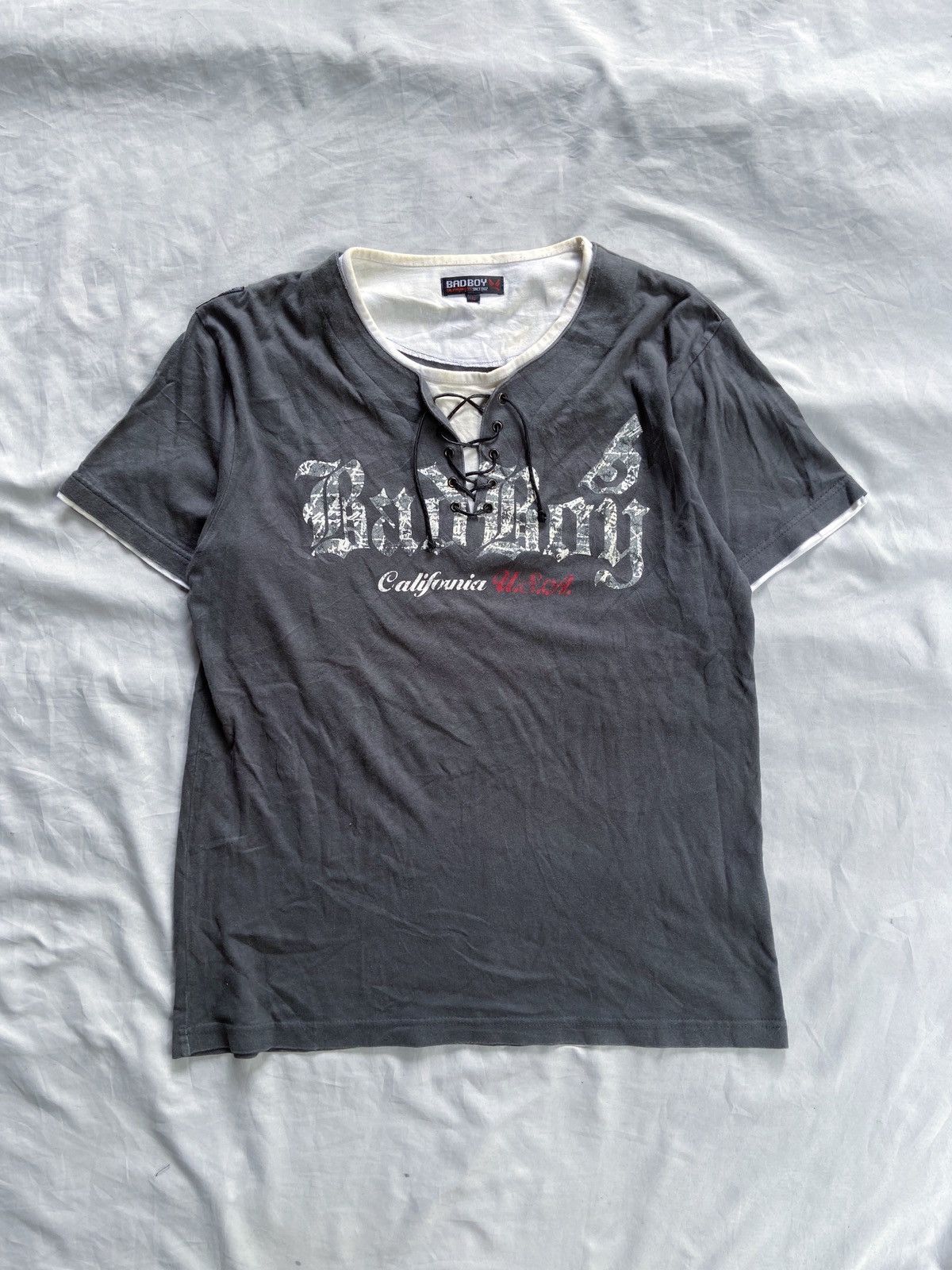 Japanese Brand DOUBLE LAYER JAPANESE STYLE BADBOY TEE Size US XL / EU 56 / 4 - 1 Thumbnail