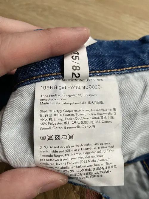 Acne Studios 30/32 - 1996 - Worn In Rigid - Made in Italy Size US 30 / EU 46 - 4 Thumbnail