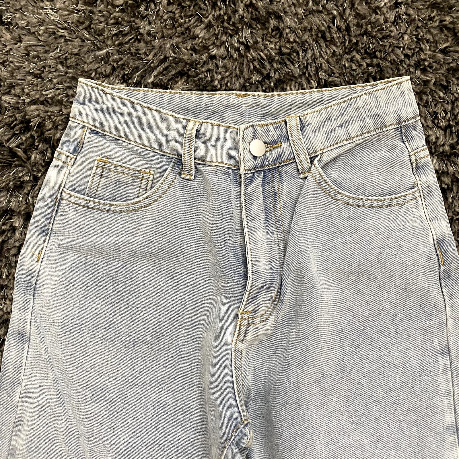 Shein Petite Straight Leg Jeans in Blue, Size XSP Size 25" / US 0 / IT 36 - 2 Thumbnail