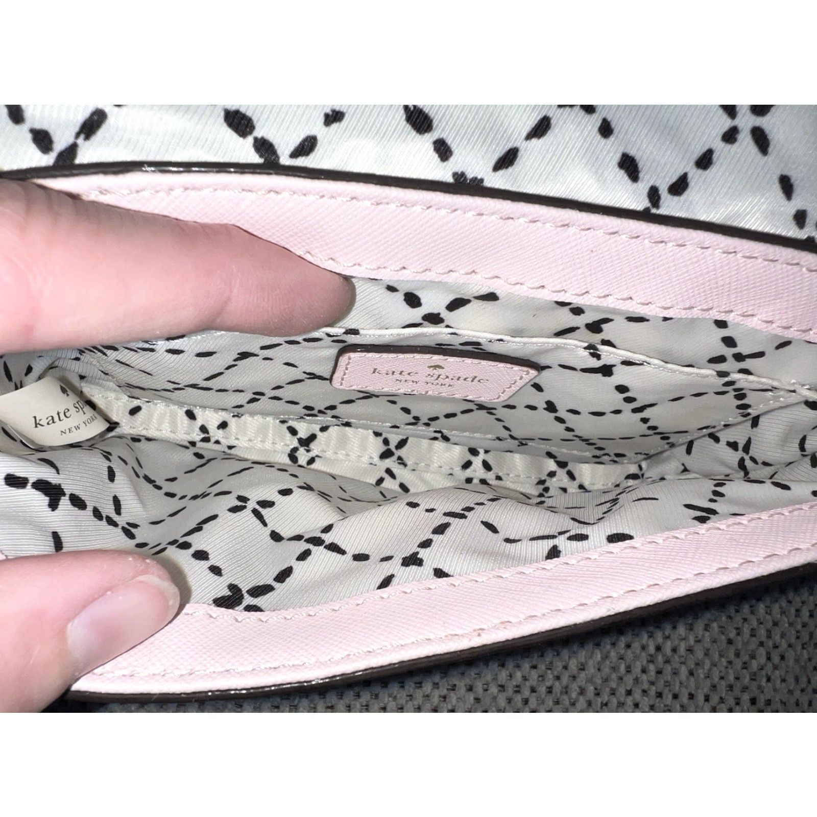 Vintage kate spade new york Crossbody Bag Sally Newbury Lane Saffiano Leather Turnlock Pink Small Women's Size ONE SIZE - 7 Thumbnail