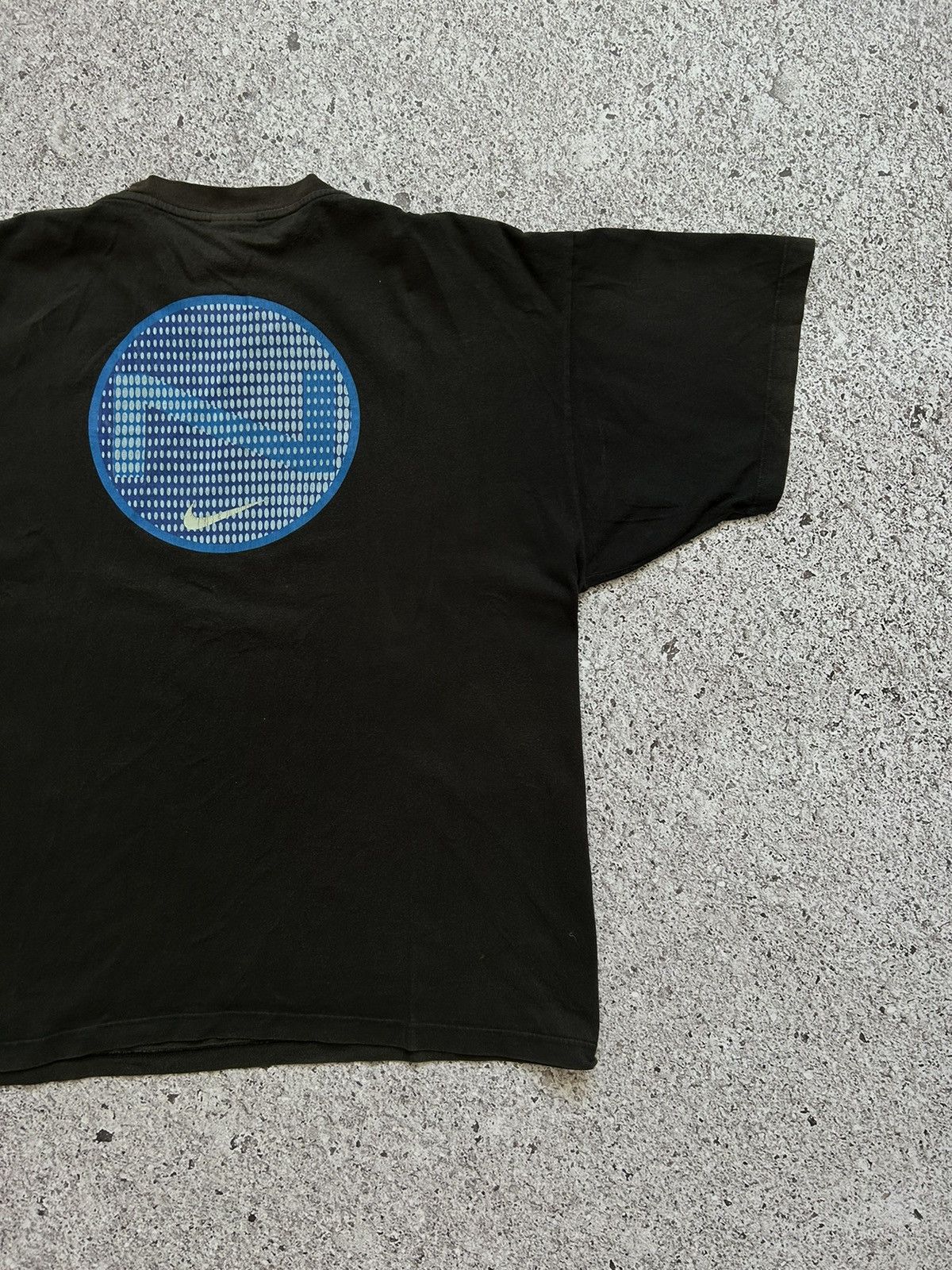 Nike × Vintage Vintage 80s/90s Nike Center Big Logo Swoosh Design T-Shirt Size US XXL / EU 58 / 5 - 3 Thumbnail