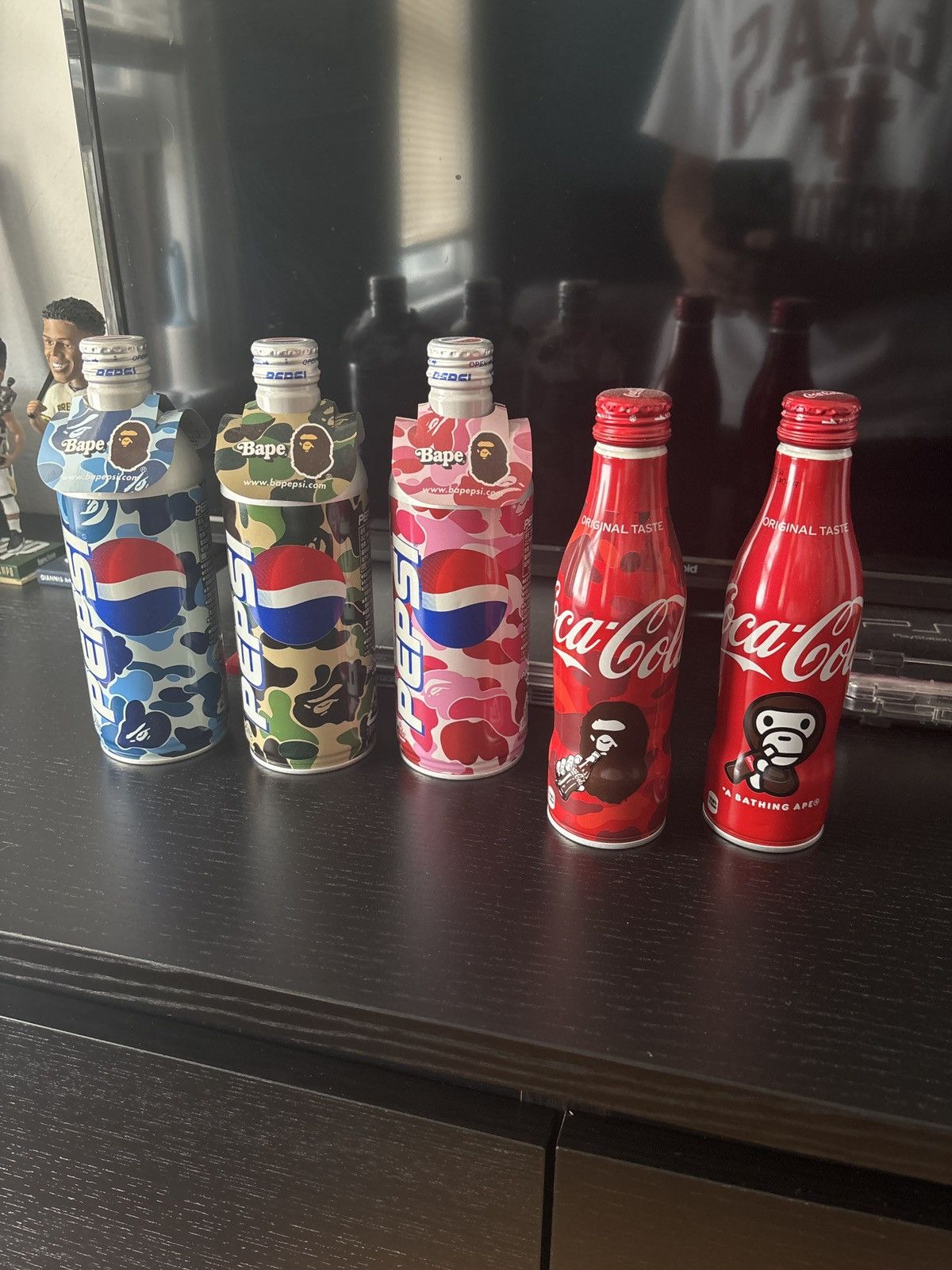 Bape × Coca Cola × Pepsi Bape x Coca Cola Bottles + "Flying Disk" + Pepsi Bottles Size ONE SIZE - 2 Thumbnail