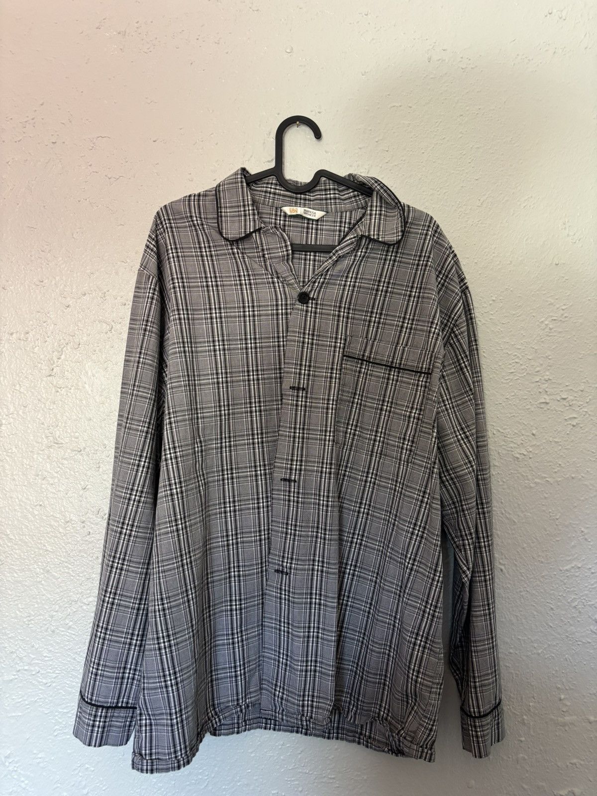 Marks & Spencer × Vintage Vintage button up grey/black Size US M / EU 48-50 / 2 - 1 Thumbnail