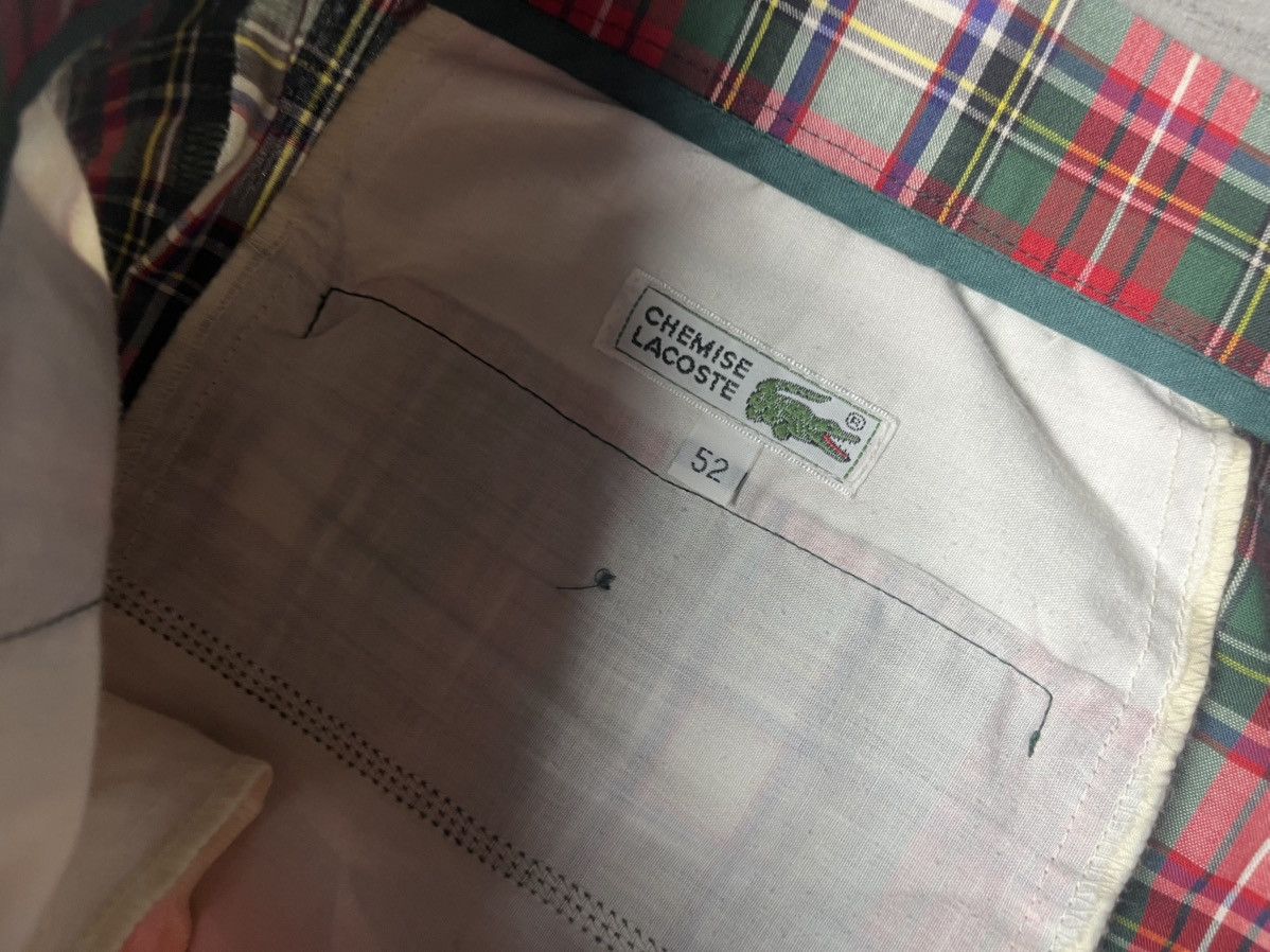 Lacoste Lacoste Pants Pleated Tartan Red Green trousers Made France Size US 36 / EU 52 - 5 Thumbnail