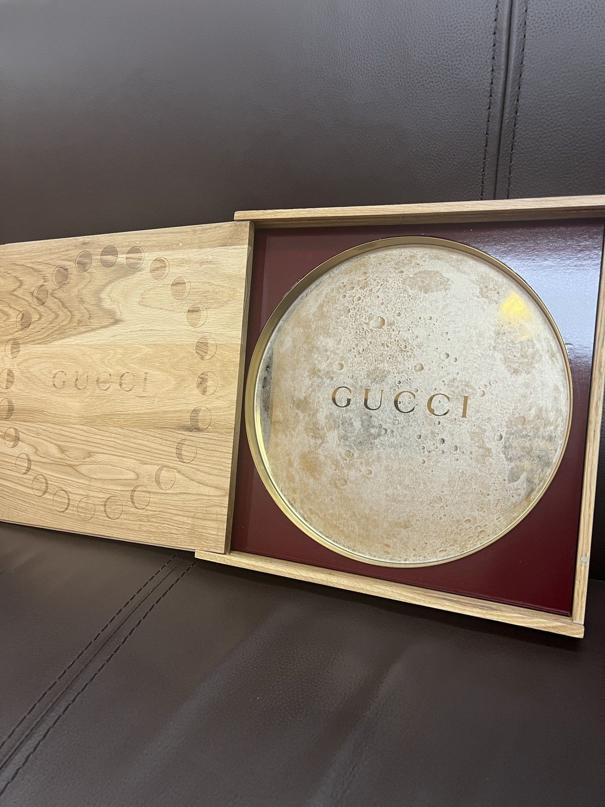 Gucci 🌕 Gucci VIP moon brass tray coffee table decor wooden box Size ONE SIZE - 5 Thumbnail
