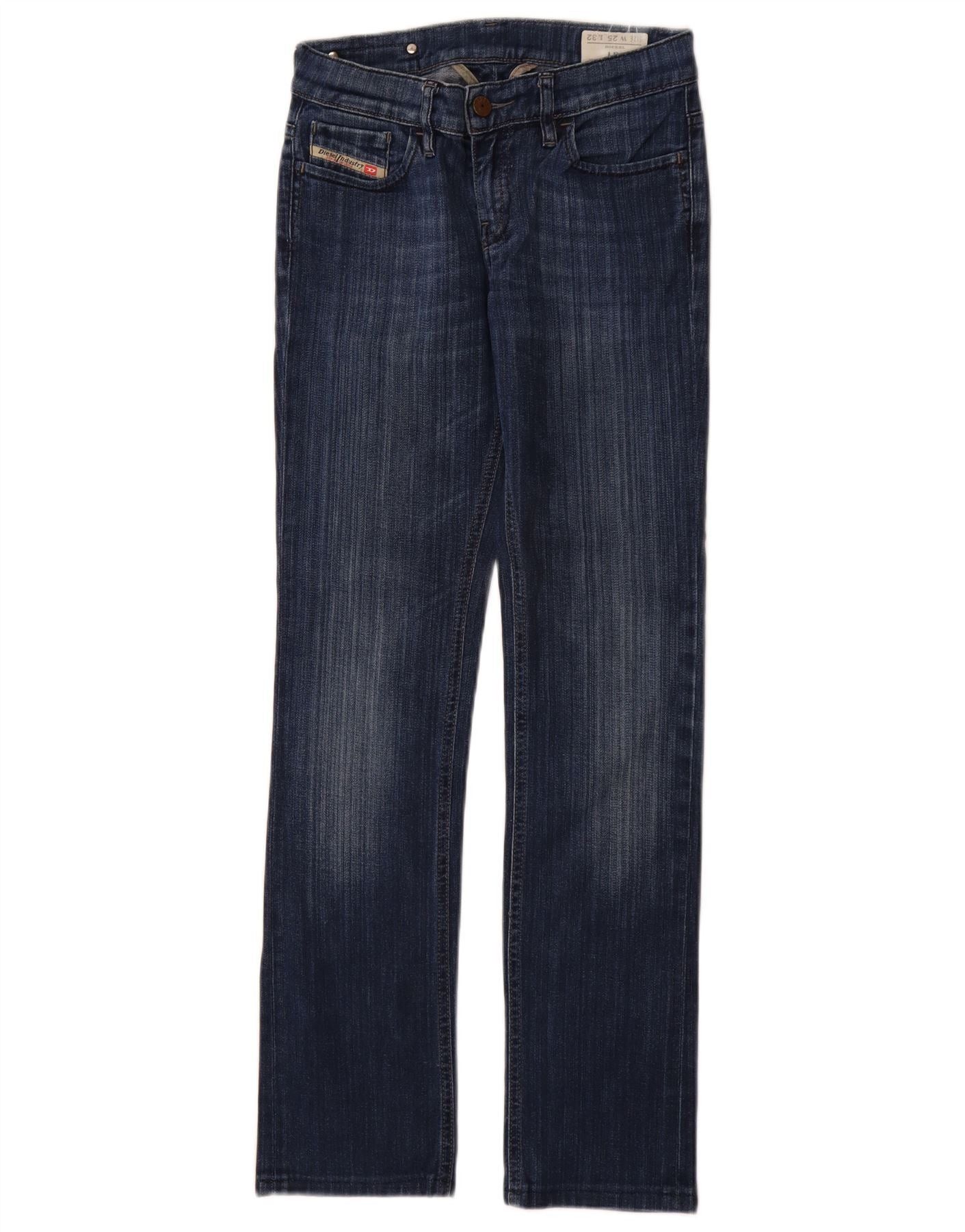 Diesel Womens Liv Straight Jeans W25 L29 Blue Cotton Size 42" / US 20 - 1 Thumbnail