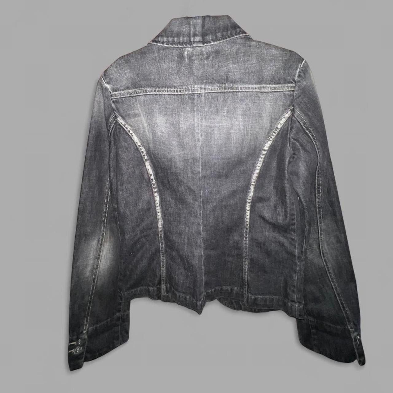 Diesel Diesel y2k vintage Charcoal grey faded Black denim blazer Size M / US 6-8 / IT 42-44 - 4 Thumbnail