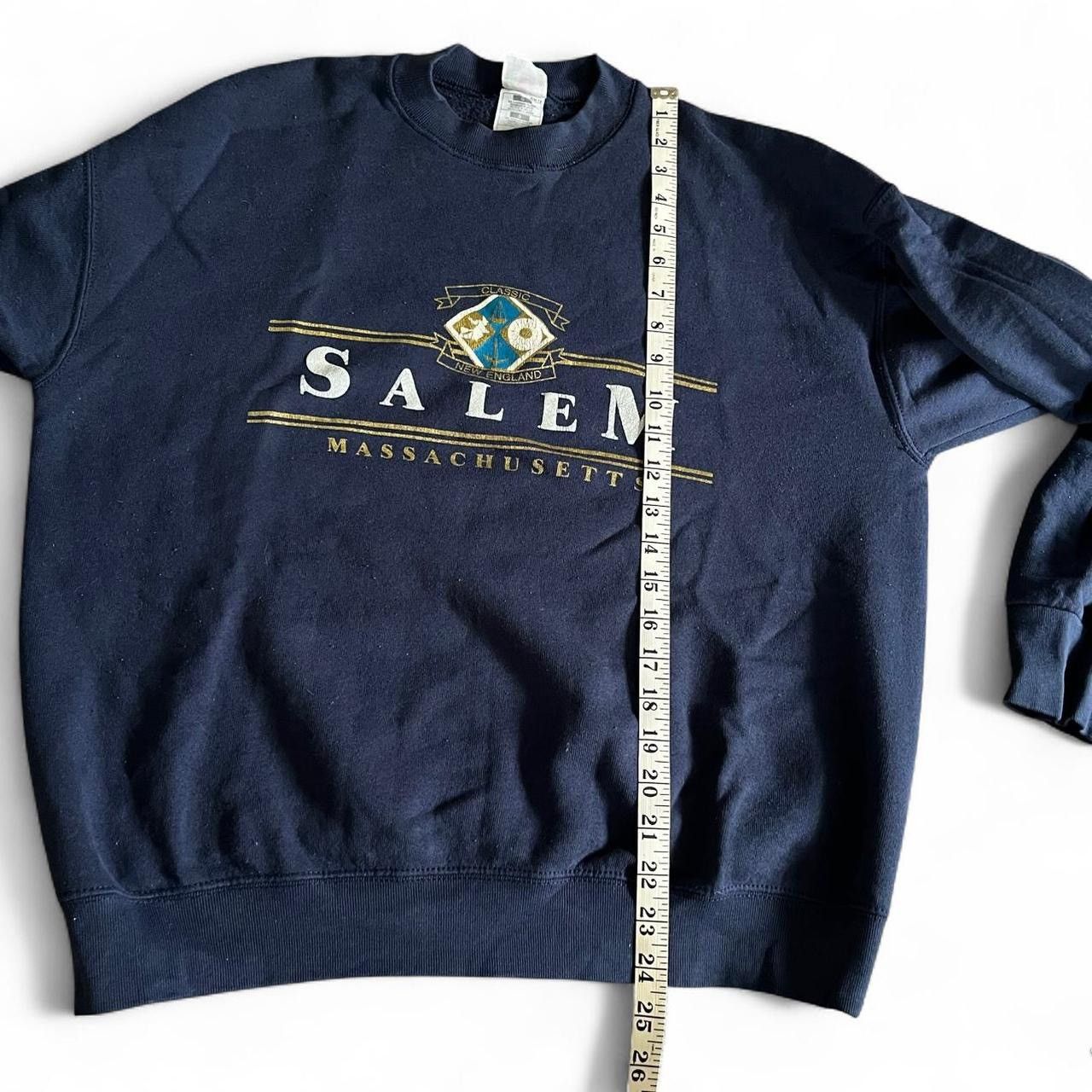 Vintage VINTAGE • 90s Salem Massachusetts new england navy crewneck Size L / US 10 / IT 46 - 5 Thumbnail