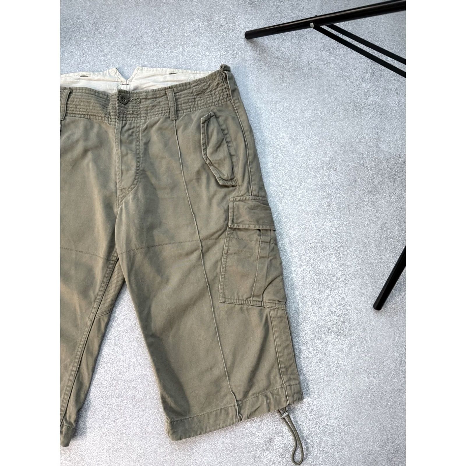 Diesel VINTAGE Diesel Cargo Shorts Military Army Khaki Men Size 31 Regular 31 Khaki Diesel Cargo Shorts 90s Streetwear Mens Size US 31 - 4 Thumbnail
