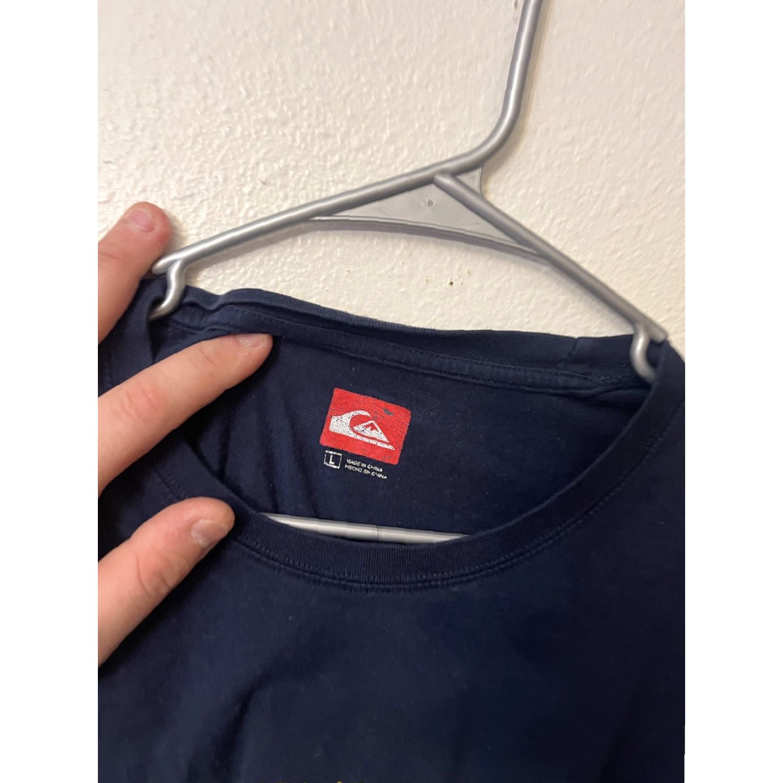 Quiksilver Quicksilver T-Shirt Men's Large Logo Blue Crew Neck Short Sleeve Cotton Polyester Graphic Tee Modern Size US L / EU 52-54 / 3 - 2 Thumbnail