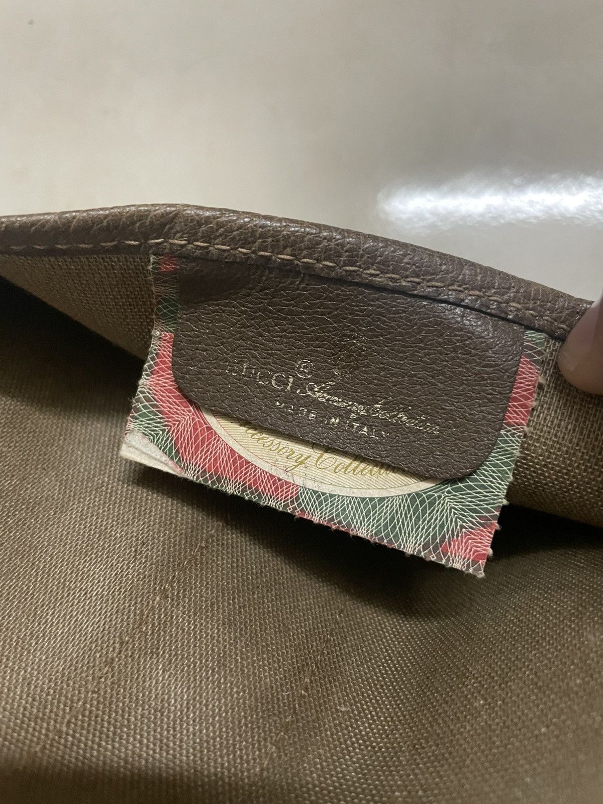 Gucci Vintage Gucci Sherry Line GG Mini Pouch Bag Size ONE SIZE - 4 Thumbnail