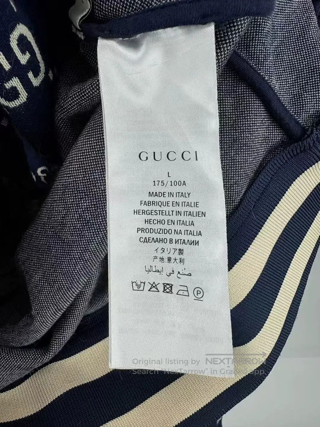 Gucci gucci red blue logo zip jacket. Size US L / EU 52-54 / 3 - 4 Thumbnail