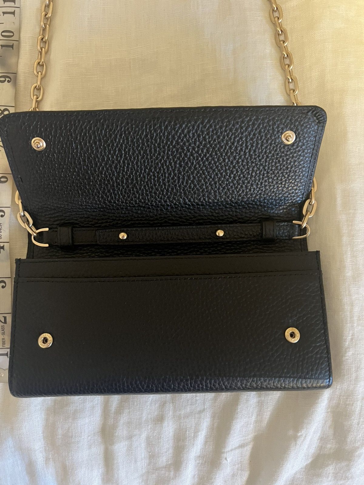 Mario Valentino Mario Valentino Leather Wallet On Chain Crossbody Chain Size ONE SIZE - 5 Thumbnail