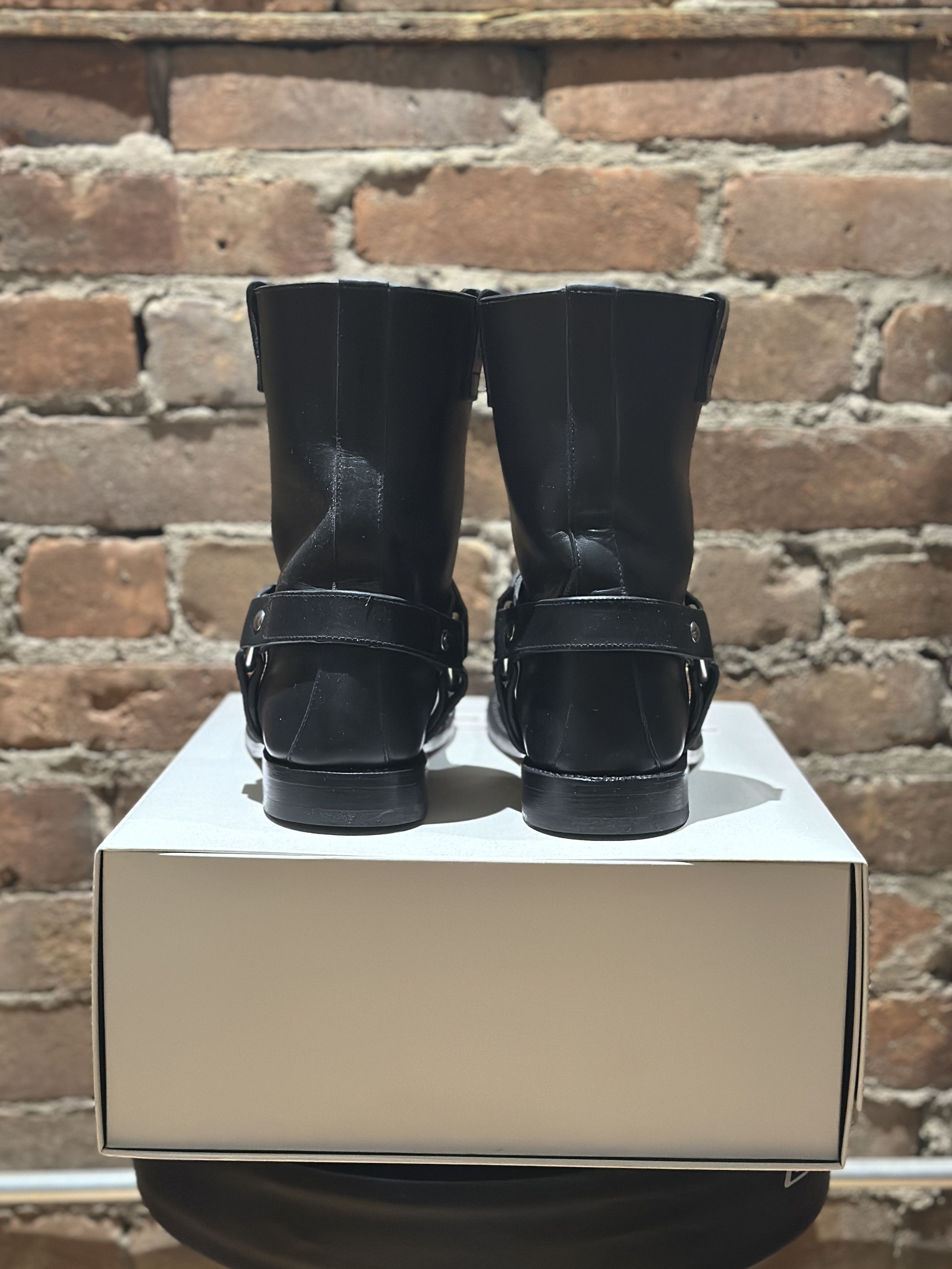 Loewe LOEWE Campo Leather Harness Biker Boots – Black (EU 41) Size US 8 / EU 41 - 4 Thumbnail