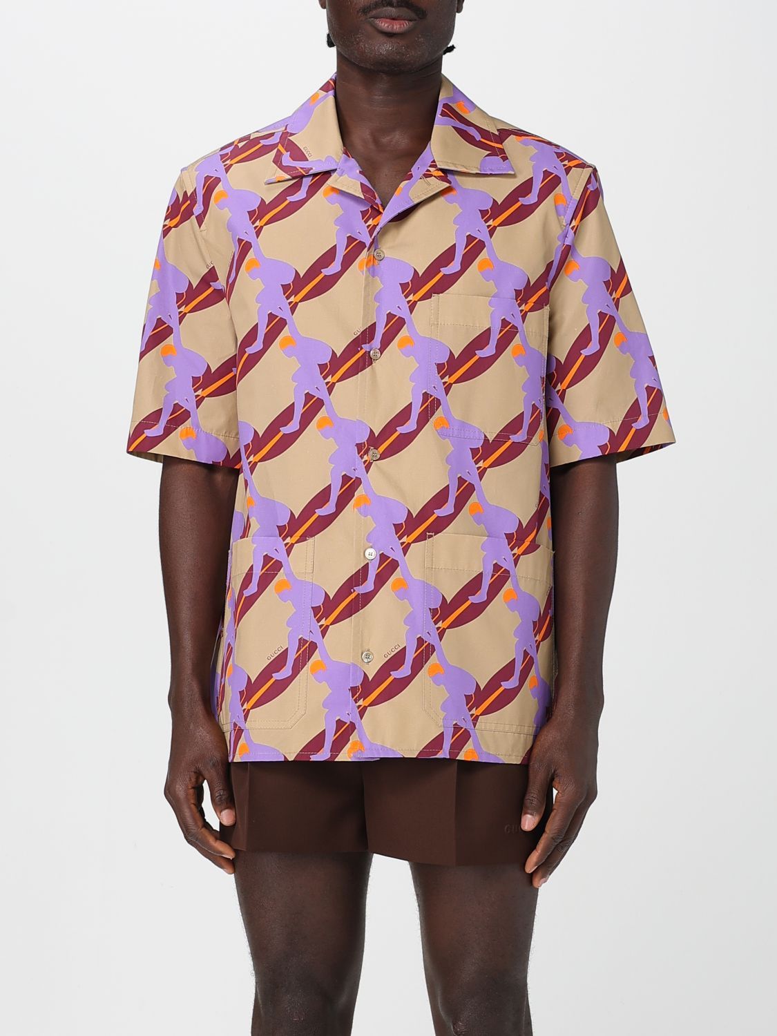 Gucci Gucci Shirt Men Beige Size US L / EU 52-54 / 3 - 1 Thumbnail
